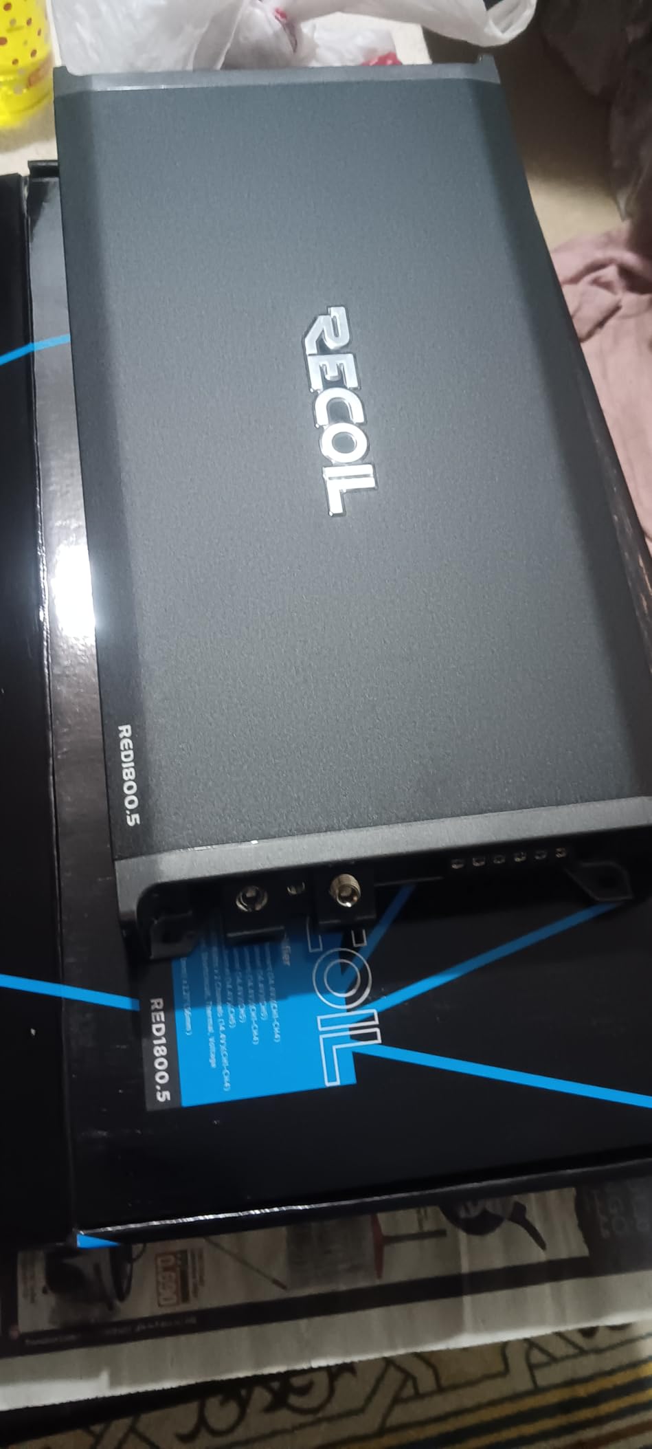 Recoil RED1800.5 1800 Watts Class-D Car Audio 5-Channel Amplifier, Mono 1 Ohm Stable, Remote Bass Knob Included customer photo 1