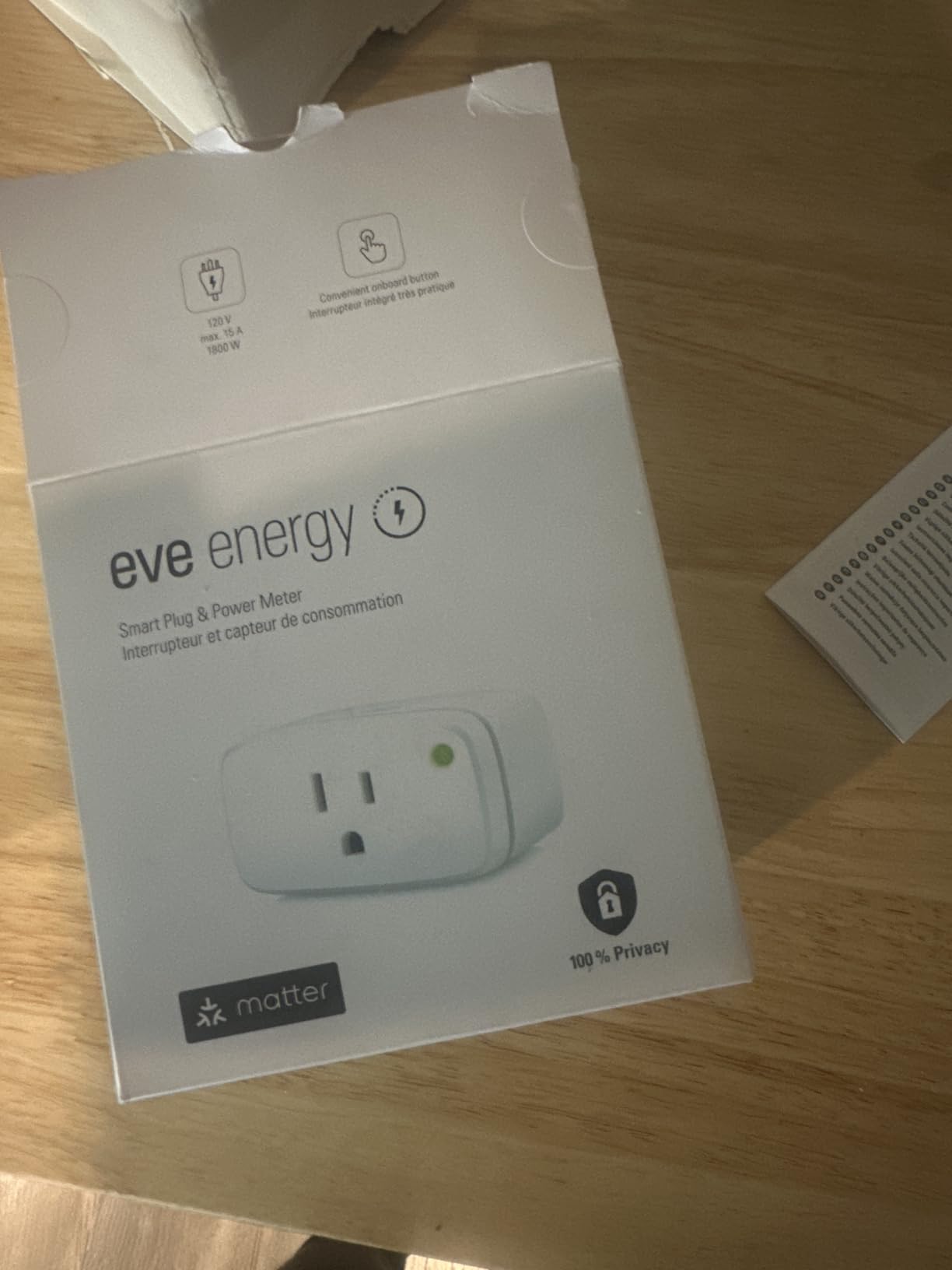 Eve Energy (Matter) - Smart Plug, App and Voice Control, 100% Privacy, Matter Over Thread, Works with Apple Home, Alexa, Google Home, SmartThings customer photo 2