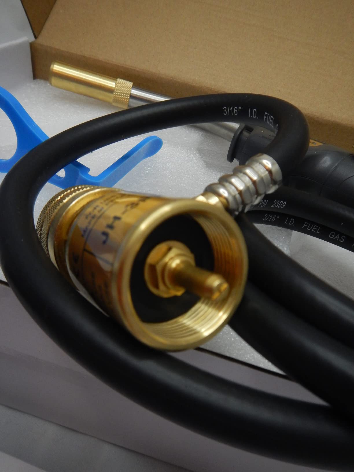 MAPP Map Gas Torch Kit with Holster, Adjustment Knob Trigger Start Propane Hose Torch for Brazing, Soldering, Welding, Plumbing, HVAC customer photo 1