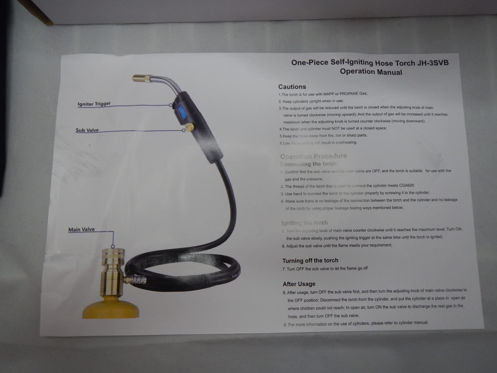 MAPP Map Gas Torch Kit with Holster, Adjustment Knob Trigger Start Propane Hose Torch for Brazing, Soldering, Welding, Plumbing, HVAC customer photo 2