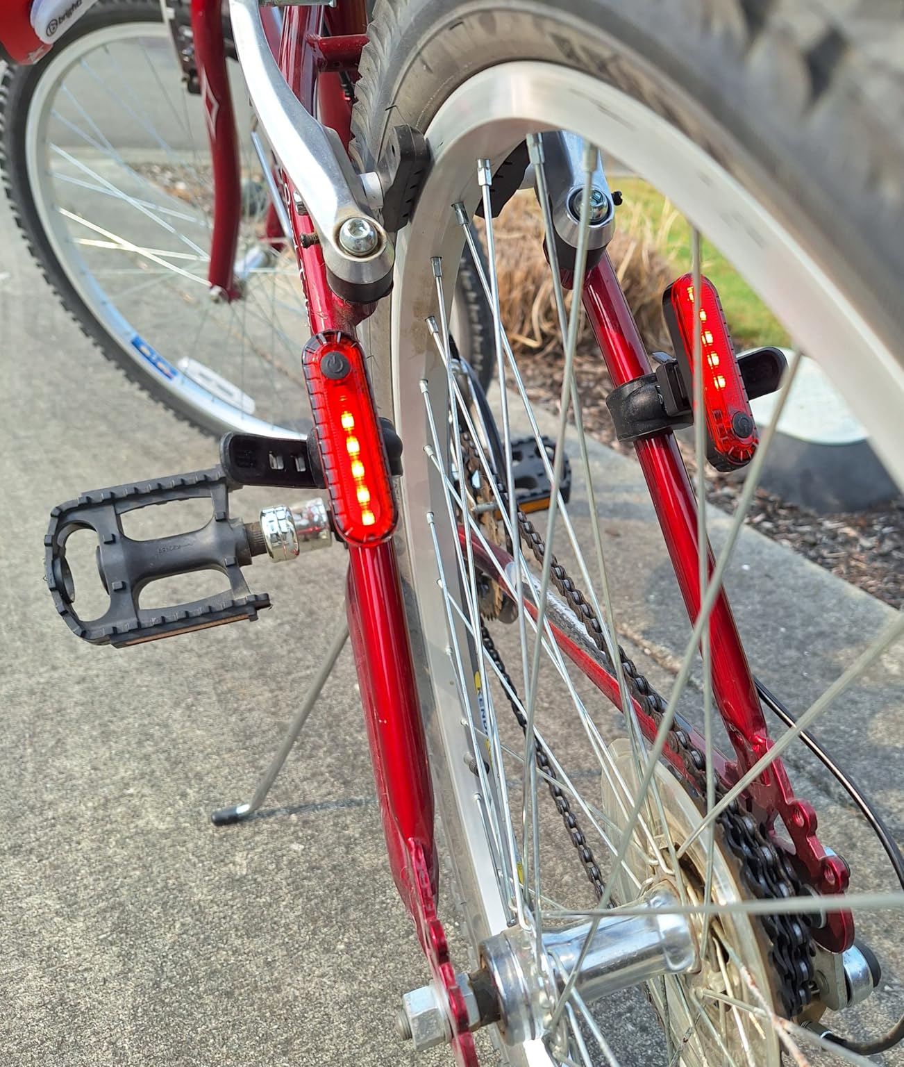 Bike Tail Light 2 Pack - Easy Bicycle Rear Light Installation - USB C Rechargeable Bike Lights for Night Riding - 18 Hour Max - Bicycle Brake Safety - 4 Modes LED (Luces para Bicicleta) customer photo 1