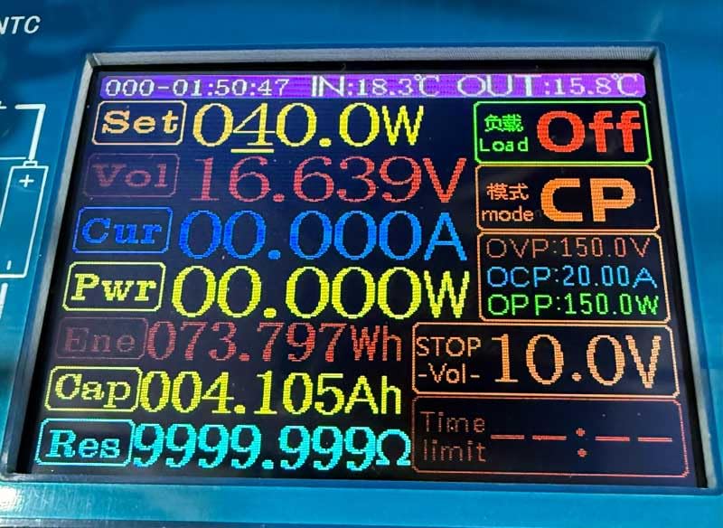 150W 20A Adjustable Constant Current Electronic Load 2.4inch TFT Color Display 4 Working Modes USB Lithium Battery Capacity Monitor Tester Discharge Meter customer photo 2