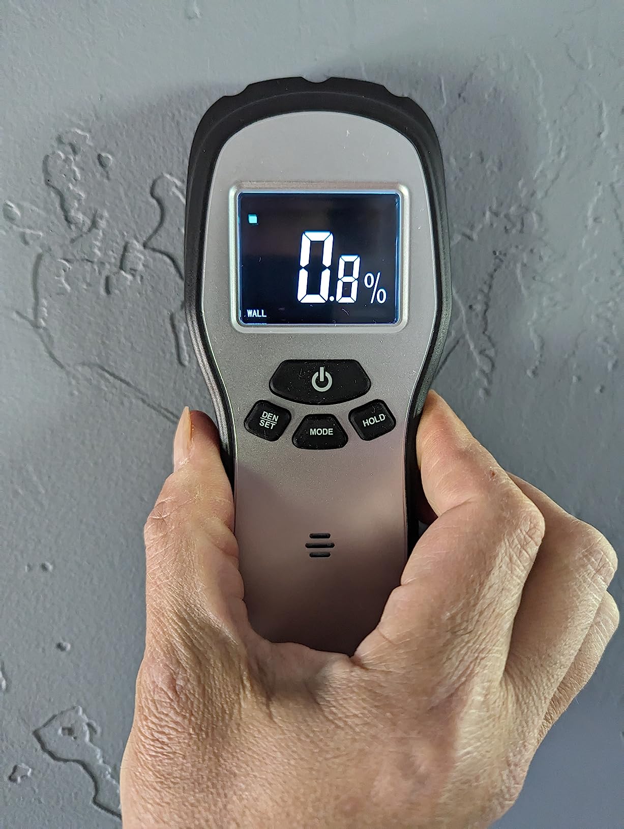 Pinless Moisture Meter - Povlen Wood Moisture Meter Digital Moisture Detector for Lumber Drywall Firewood Masonry Woodworking Plaster Floor Concrete Building with LCD Display Sound Alarm customer photo 2