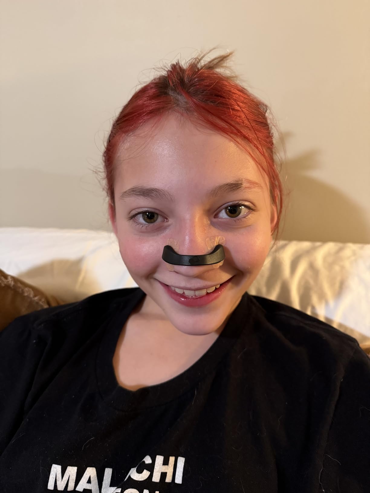 Intake Breathing Magnetic Nasal Strips Starter Kit (15 Count, Black) - Boost Oxygen Intake, Reduce Snoring, Improve Sleep Quality - Sweat Resistant, Nasal Strips - Extra Strength Snoring Solution customer photo 2