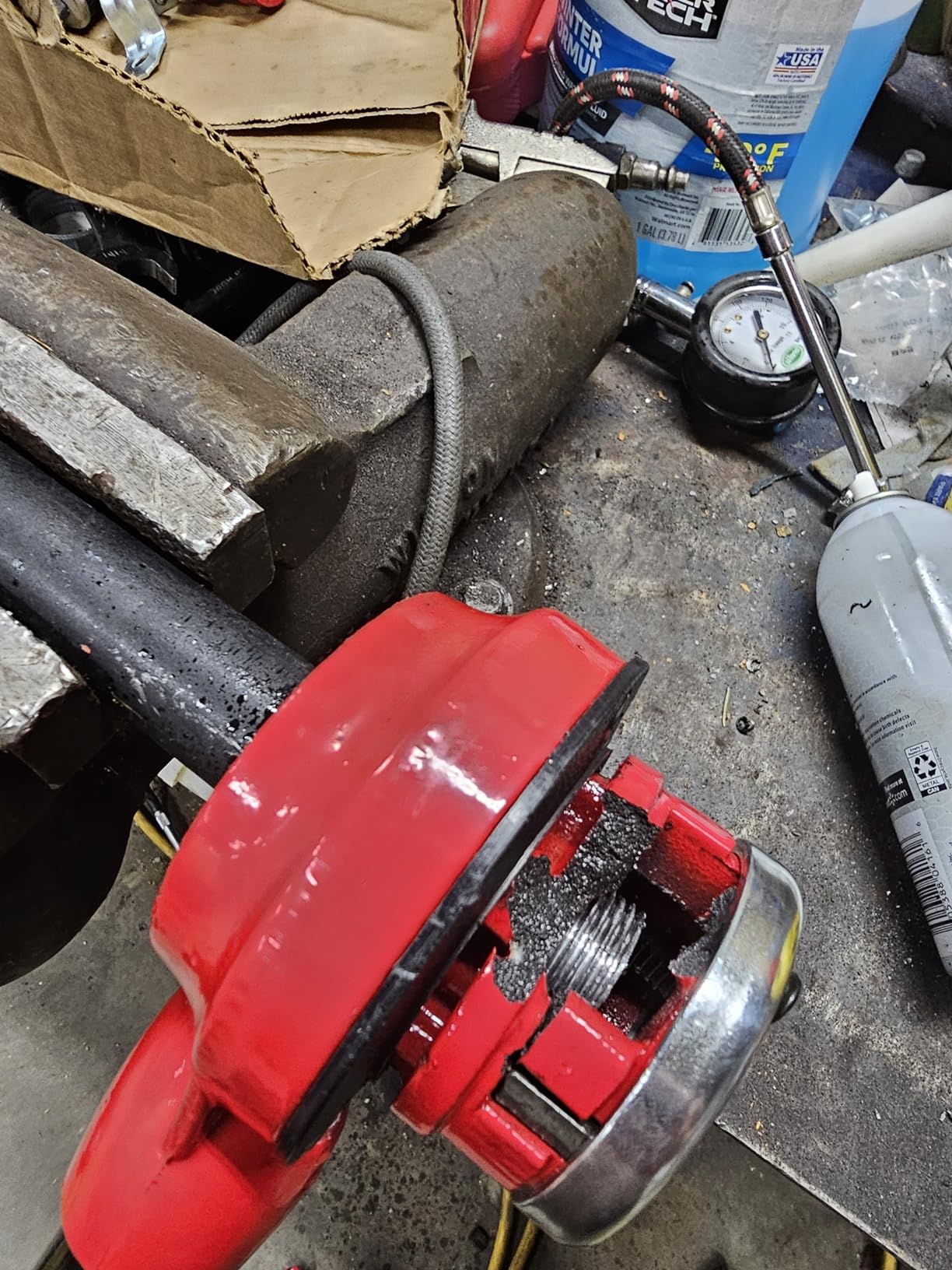 maXpeedingrods Pipe Threader Kit, Ratchet Pipe Threader Kit Manual Ratcheting Pipe Threading Tool Set W/6 Dies 1/4