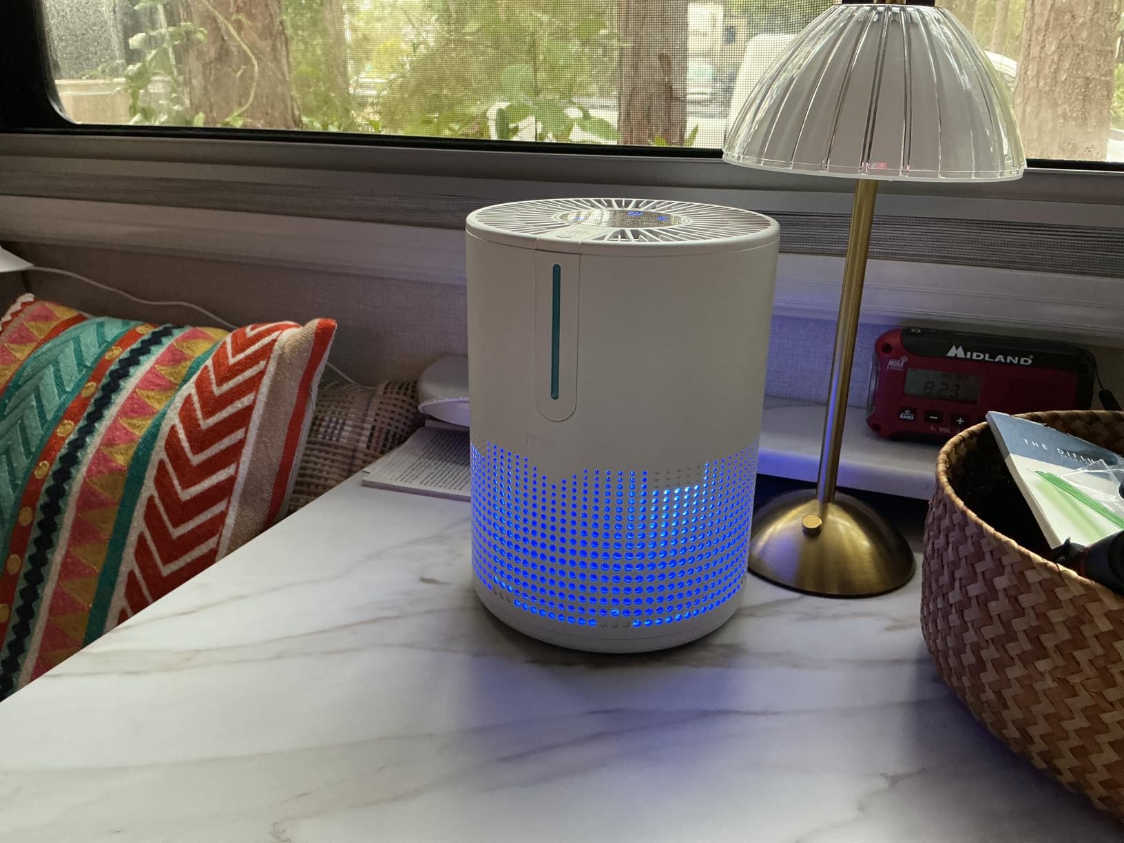 MOOKA H13 HEPA Air Purifier - 430 Sq.Ft Coverage, Portable with USB Cable, Fragrance Sponge for Smokers Pollen Pets Dust Odors, Desktop Air Cleaner for Car RV customer photo 2