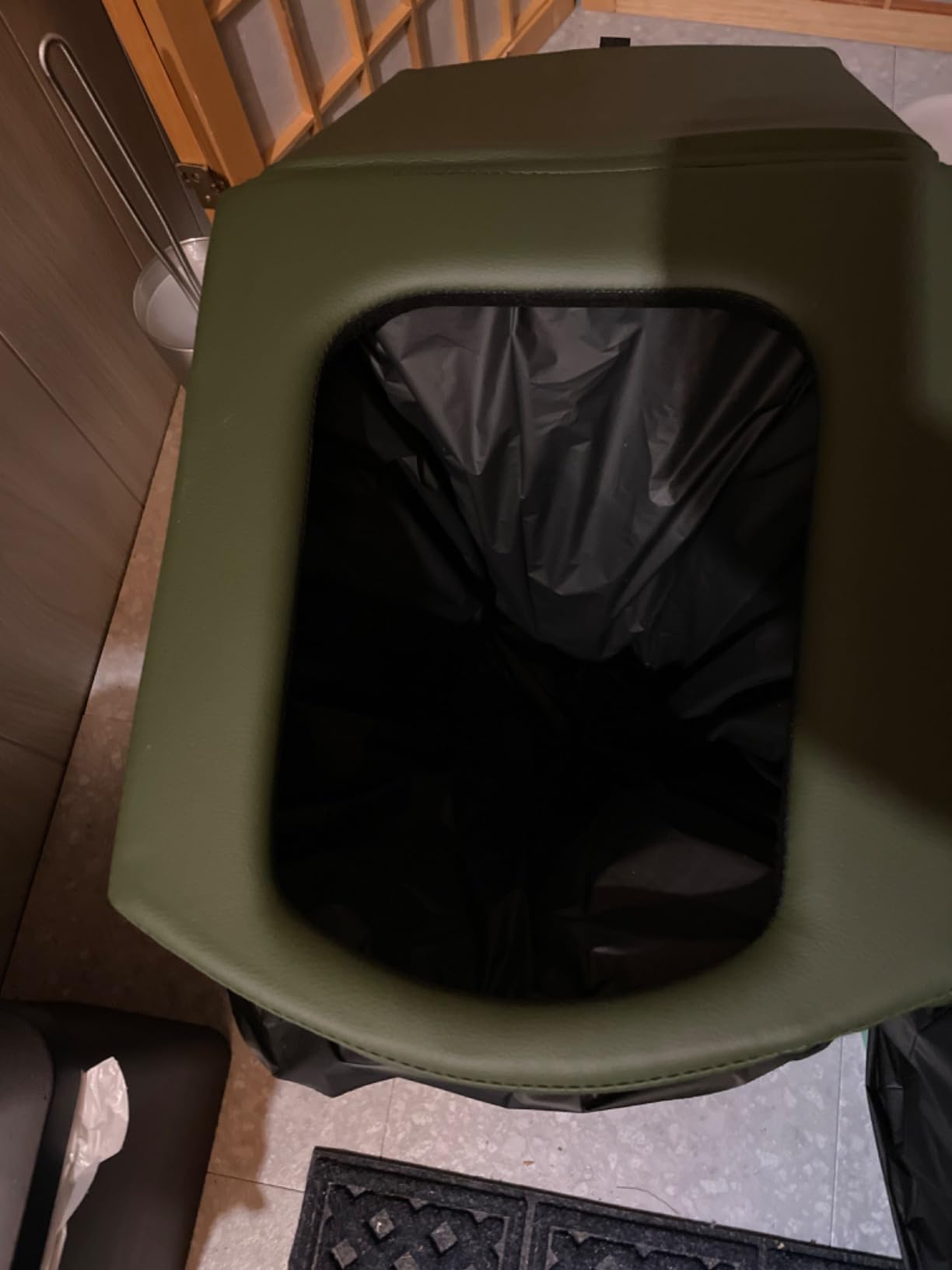 2026 Upgraded XL Portable Toilet for Adults,Tall Camping Toilet with Lid and Convenient Carry Bag, Portable Potty for Camping, Hiking, Car Travel,Truck, RV, Boating, Road Trips, Beach (Black, 16.5''H) customer photo 1