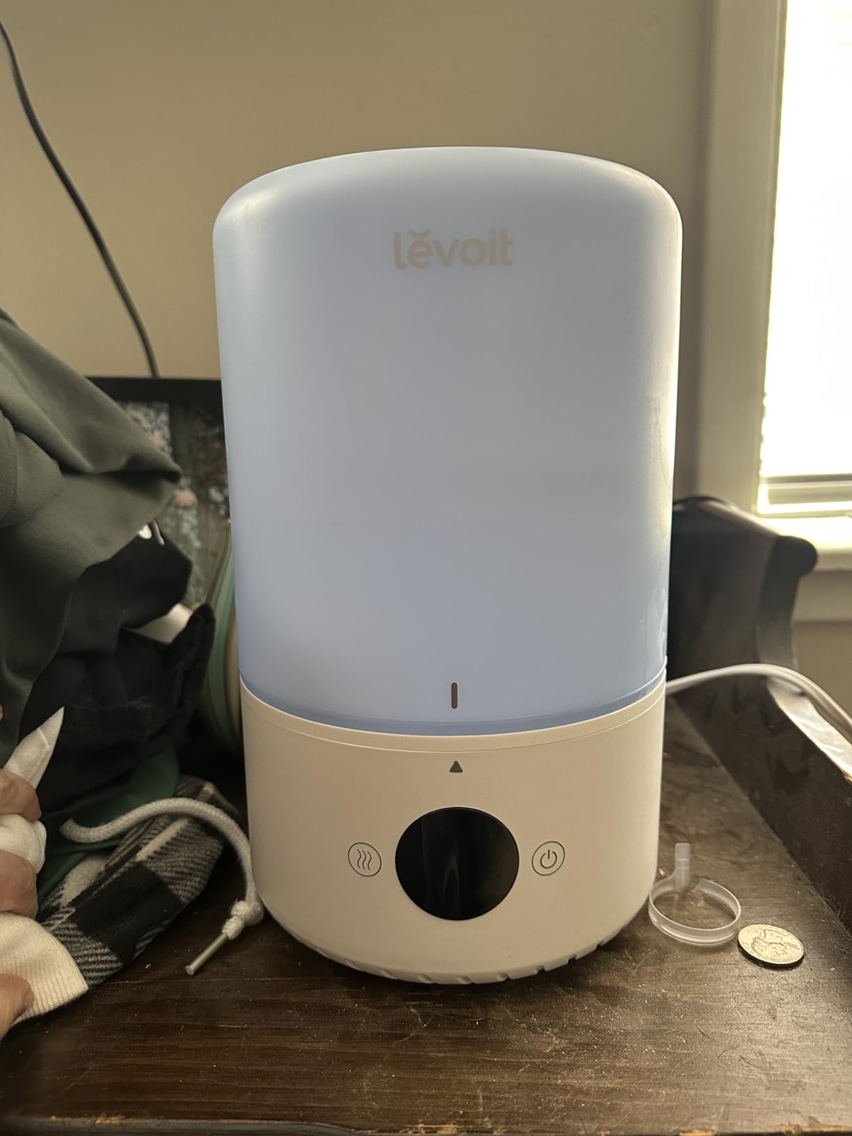 LEVOIT Dual 200S Smart Humidifiers for Bedroom, Top Fill, Customize Humidity for Home, Baby Nursery & Plants with Humidistat, Essential Oil Diffuser, Schedule, Timer, APP & Voice Control, 3L, Blue customer photo 1