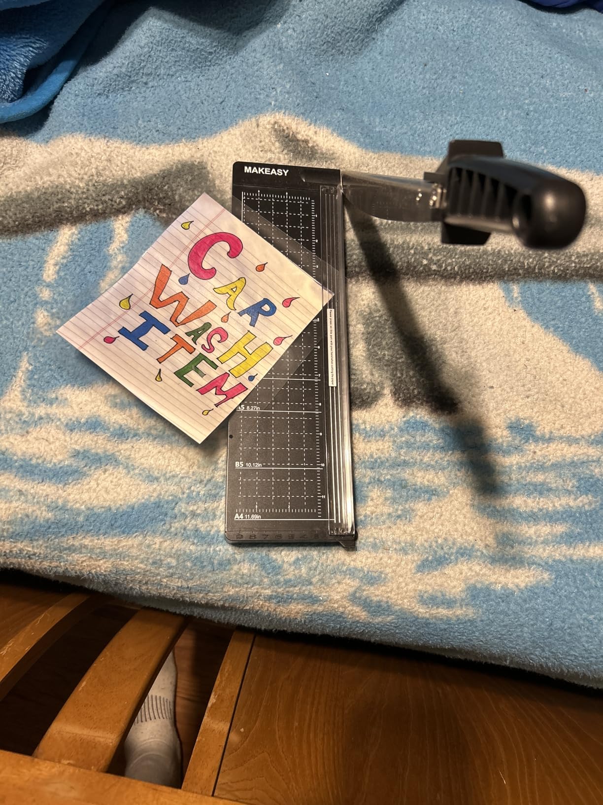 MAKEASY Paper Cutter 12 Inch, 8 Sheet Capacity, Heavy Duty Paper Cutter for Cardstock, Guillotine Paper Trimmer for Crafting, Classroom and Office customer photo 1