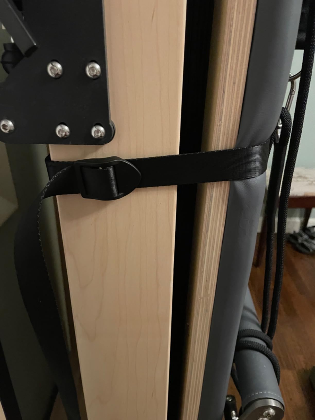 Foldable Pilates Reformer & Equipment - Pilates Reformer Workout Machine for Home Gym with Reformer Accessories, Reformer Box, Padded Jump Board - Up to 300 lbs Weight Capacity customer photo 2