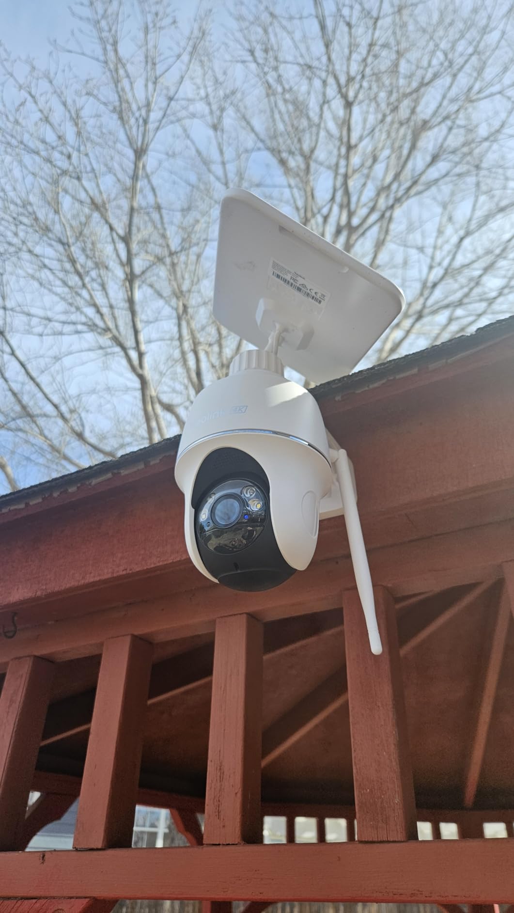 REOLINK First 4K Solar Security Cameras Wireless Outdoor, Argus PT Ultra+Solar Panel, 360° Pan Tilt Auto-Tracking, 8MP Color Night Vision, 2.4/5 GHz Wi-Fi 6, No Subscriptions, Home Hub Compatible customer photo 2