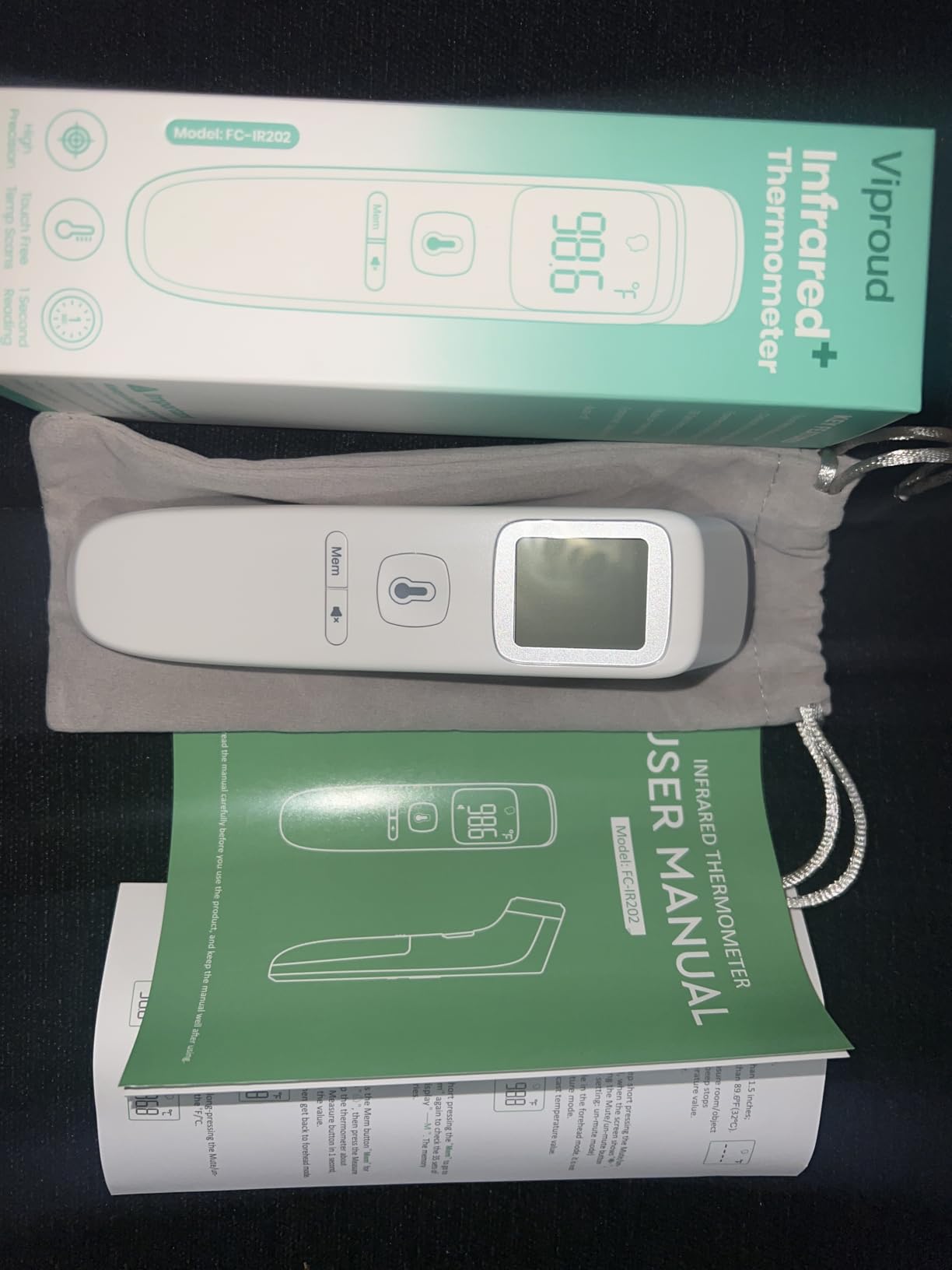 No-Touch Thermometer for Adults and Kids, Fast Accurate Digital Thermometer with Fever Alarm & Silent Mode, Easy-to-use, Forehead Thermometer for Babies, Kids & Elderly customer photo 1