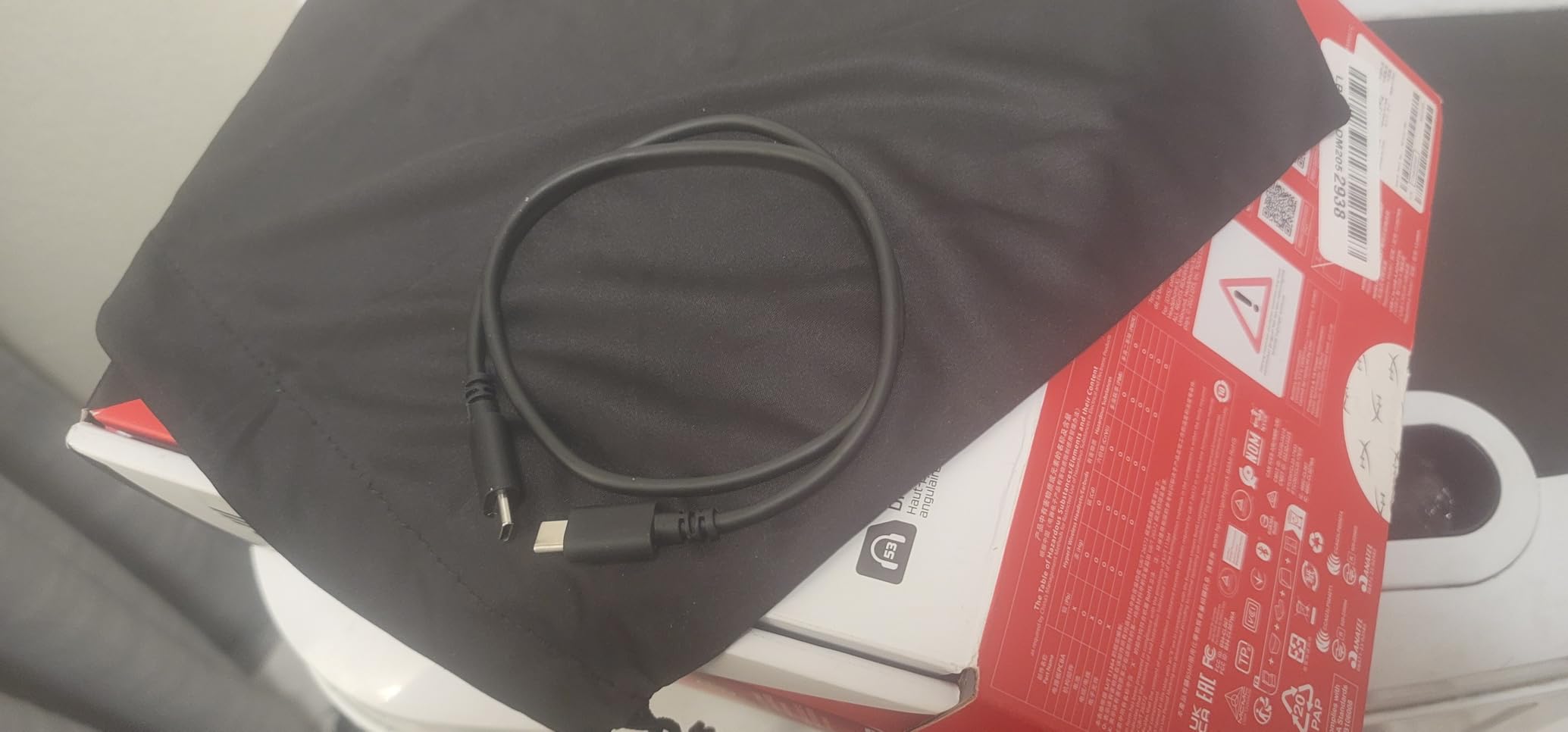 HyperX Cloud III - Wired Gaming Headset, PC, PS5, Xbox Series X|S, Angled 53mm Drivers, DTS Spatial Audio, Memory Foam, Durable Frame, Ultra-Clear 10mm Mic, USB-C, USB-A, 3.5mm - Black/Red customer photo 2