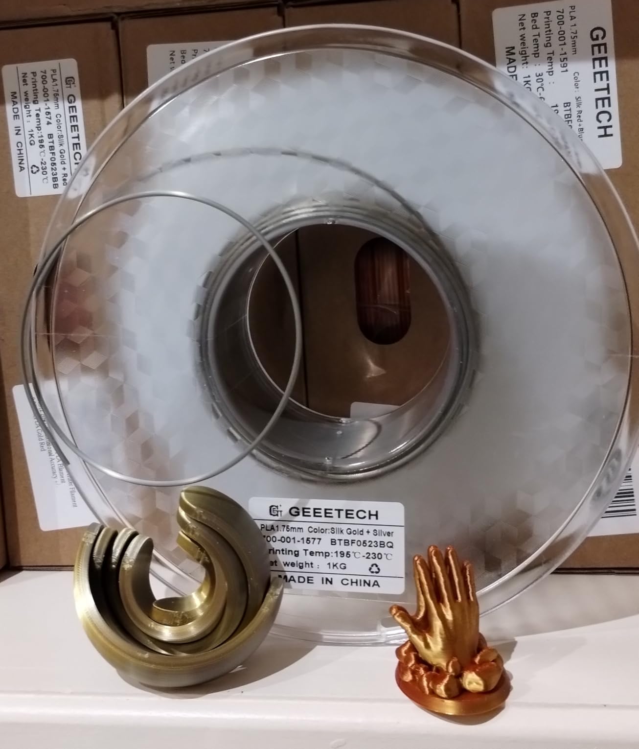 Geeetech TPU Filament 1.75mm, Shore 95A Flexible 3D Printer Filament with High Elasticity, 1KG (2.2lbs) Spool, Dimensional Accuracy +/- 0.03mm, Fits Most FDM Printers (Clear/Transparent) customer photo 2