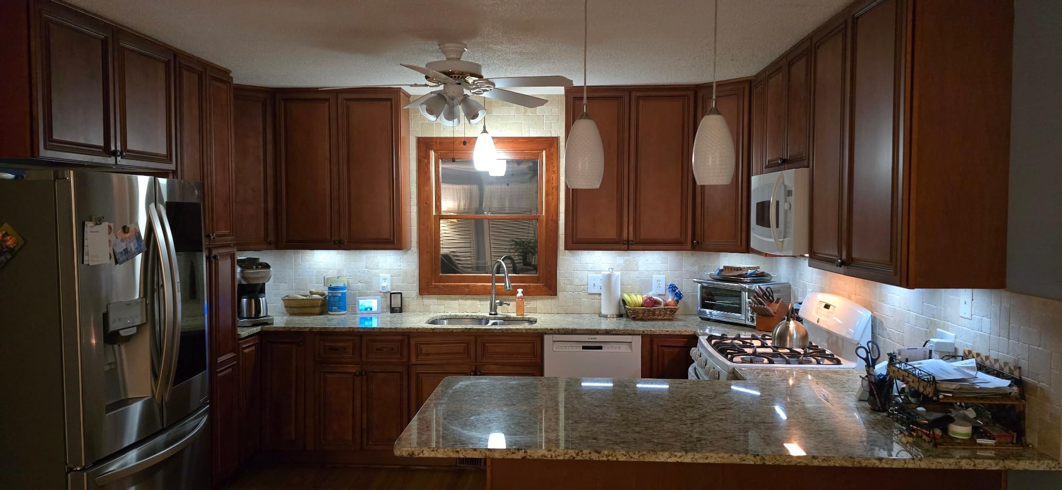 BLACK+DECKER Compatible with Alexa Smart LED Under Cabinet Lighting Kit, Motion Sensor, Dimmable , 3 Color Settings, For Kitchen, Cabinets and Closets, (4) 9