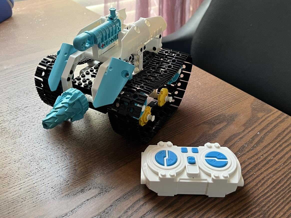 STEM Robot for Kids Ages 8-14, 5-in-1 Remote Control and APP Programmable Robot Toys - 720 Pcs DIY Building Science Educational Kit, Building Block Birthday Present for Teen Boys Girls customer photo 1