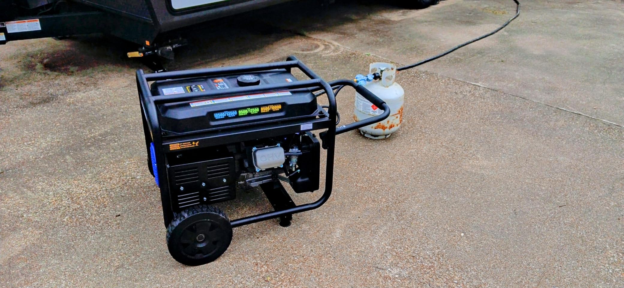Westinghouse 13500 Peak Watt Tri-Fuel Home Backup Portable Generator, Remote Electric Start, Transfer Switch Ready, Gas, Propane, and Natural Gas Powered customer photo 2