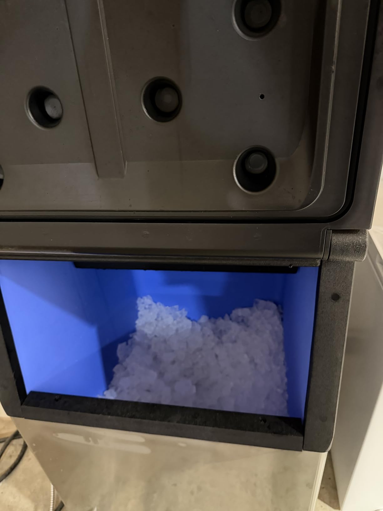 EUHOMY Commercial Ice Maker Machine 400Lbs/24H,ETL Approval, Industrial Ice Machine, 250Lbs Storage, Ice Ready in 11-20min, Stainless Steel Ice Maker for Bar/Cafe/Restaurant/Business customer photo 1