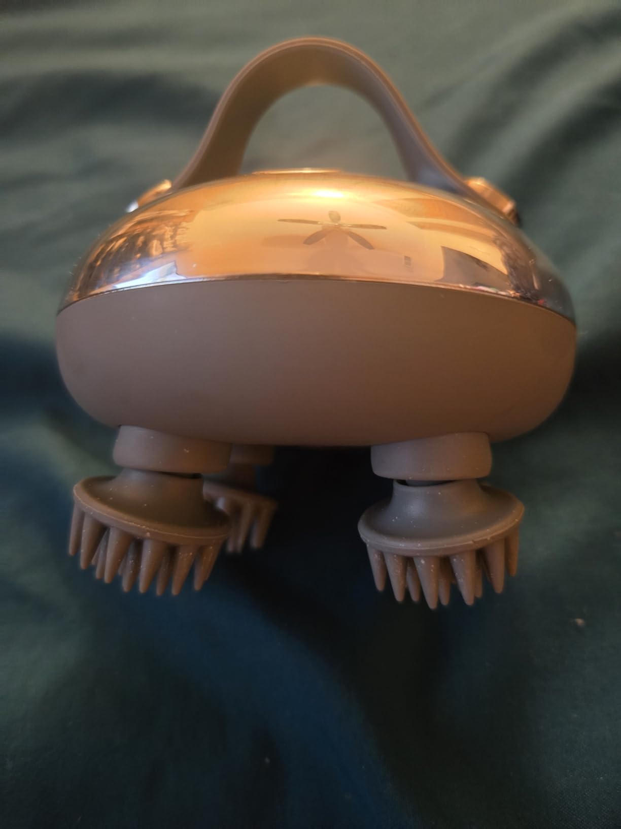 Portable Electric Scalp Massager- Rechargeable IPX7 Waterproof Head Massager with 100 Anti-Tangle Silicone Nodes for Hair Growth, 1000+ Soft Face Cleansing Dots, 3 Speeds & 2 Functions, USB-C Charging customer photo 1