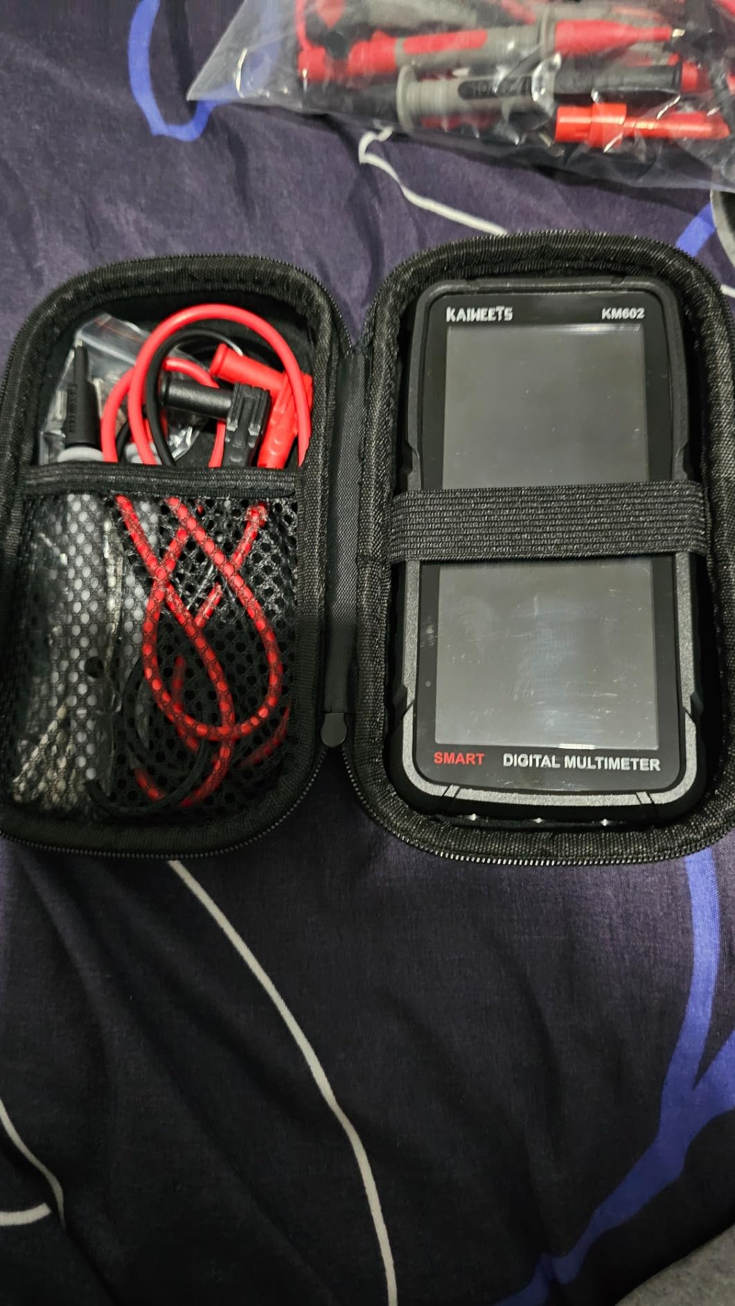 KAIWEETS Smart Multimeter Rechargeable Electrical Tester with Auto Ranging Digital Voltmeter Measures Voltage Current Resistance Continuity Capacitance Temperature Frequency NCV 6000 Counts TRMS customer photo 2