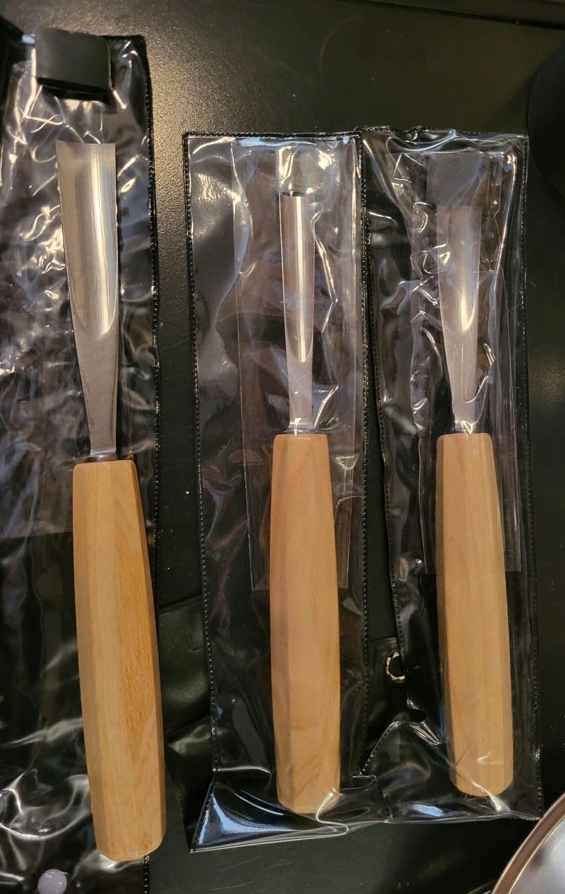 Wood Carving Kit, 12 PCS Wood Carving Set - Wood Carving Tools with Canvas Case, Sharp CR-V 60 Steel Blades, Wood Chisel Sets for Beginners and Professionals customer photo 2
