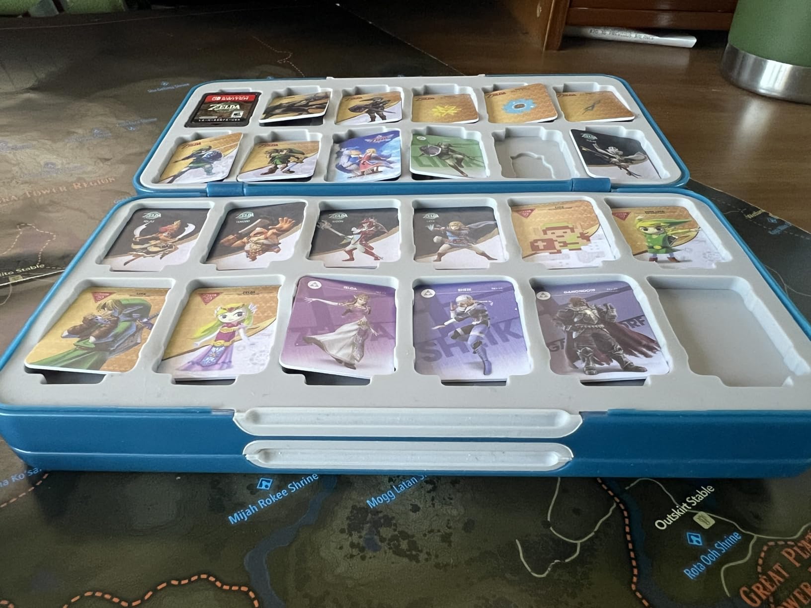 PERFECTSIGHT 48 Switch Game Card Case for Nintendo Switch OLED/ Lite, Cute Switch 2 Game Holder Cartridge Case for Game Cards and SD Cards, Kawaii Portable Compact Storage Box, Black Kingdom customer photo 2