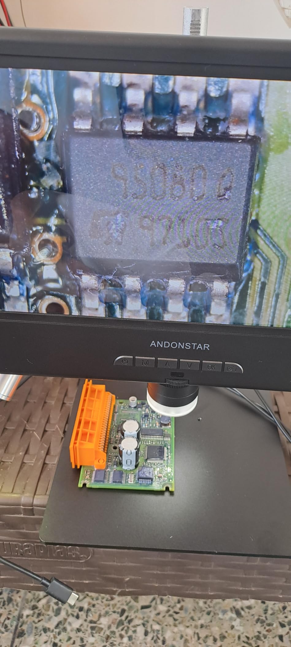 Andonstar AD210 10.1 Inch LCD Digital Microscope for Adults, Soldering Microscope for Electronics Repair, Coin Microscope Camera Full View for Error Coins with Light, Biological Slides Kit, 32G Card customer photo 1