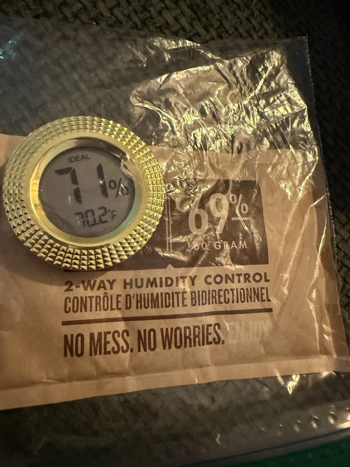 Cigar Digital Hygrometer - High Precision Adjustable Digital LCD-Monitor Hygrometer Thermometer for Cigar Humidor | Box | Cabinet | Jars | Guitar (Digital) customer photo 2