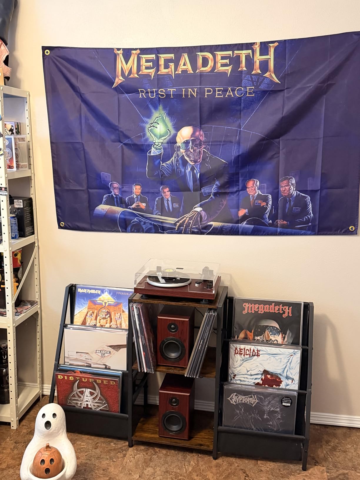 Record Player Stand with Vinyl Storage, Record Player Table with Vinyl Record Storage Up to 280 Albums, Turntable Stand with Record Holder Display Shelf customer photo 2