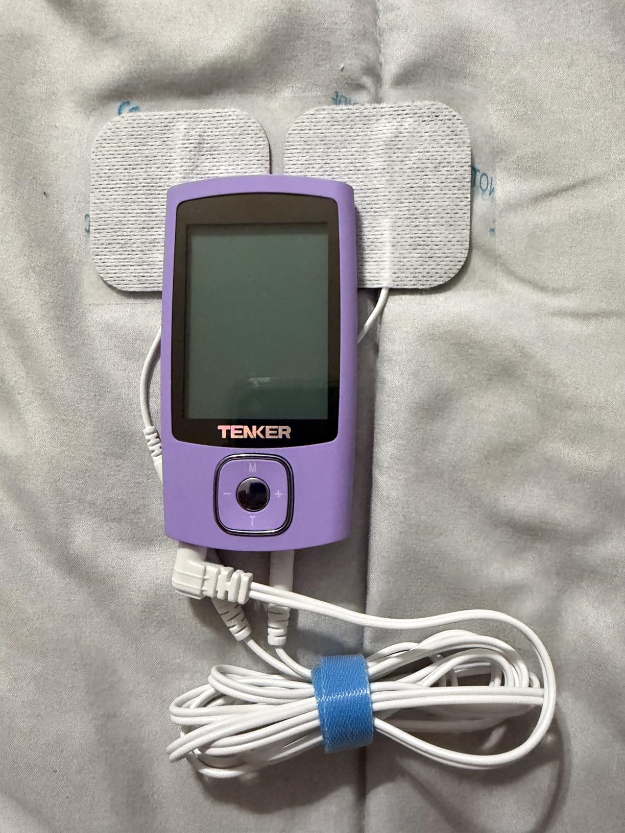 TENKER TENS Unit Muscle Stimulator, 24 Modes TENS EMS Machine for Shoulder, Sciatica, Back Pain Relief, Rechargeable Electronic Pulse Massager with 2