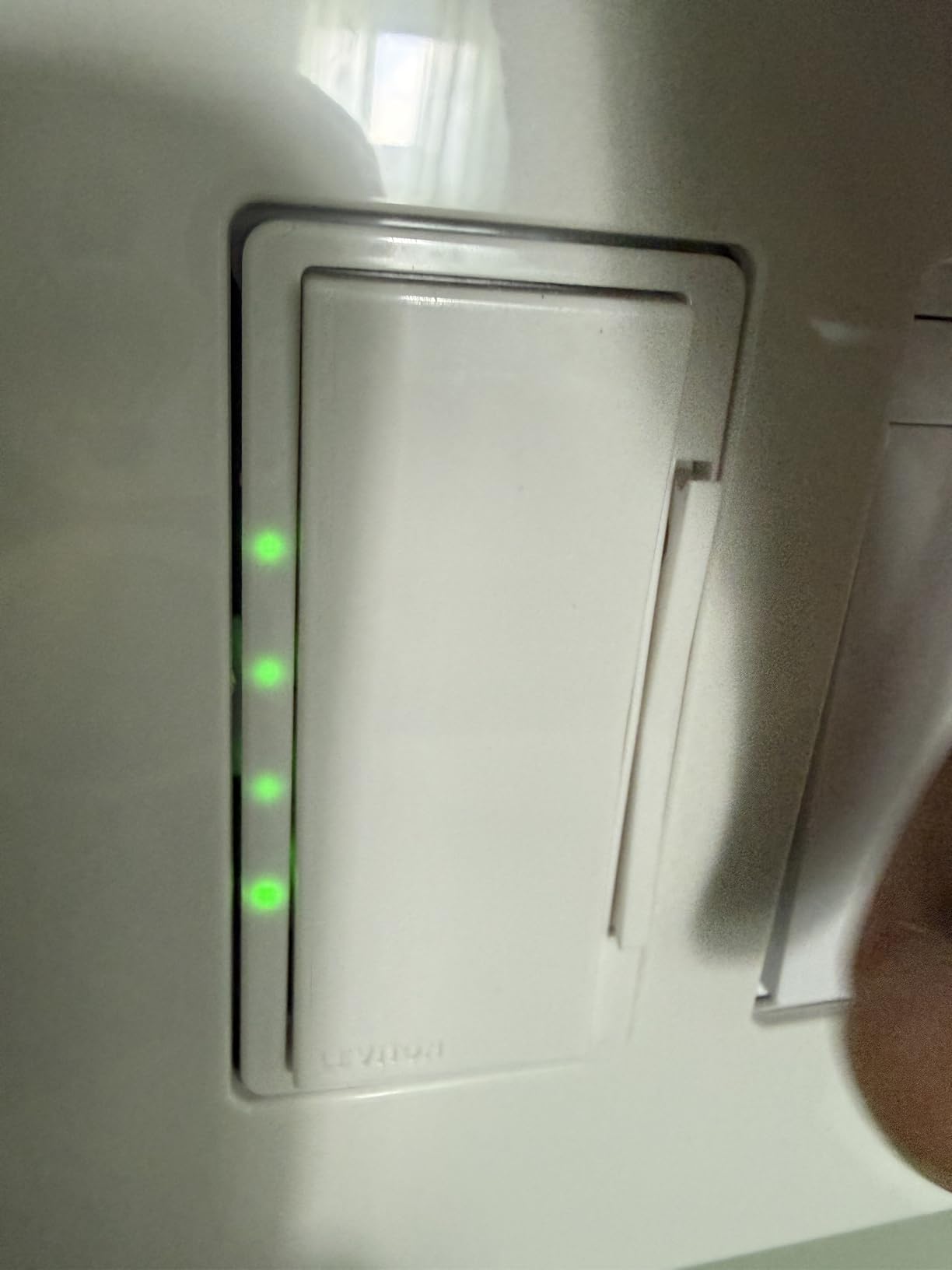 Leviton Decora Smart Fan Speed Controller, Wi-Fi 2nd Gen, Neutral Wire Required, Works with My Leviton, Alexa, Google Assistant, Apple Home/Siri & Wired or Wire-Free 3-Way, D24SF-1RW, White customer photo 1