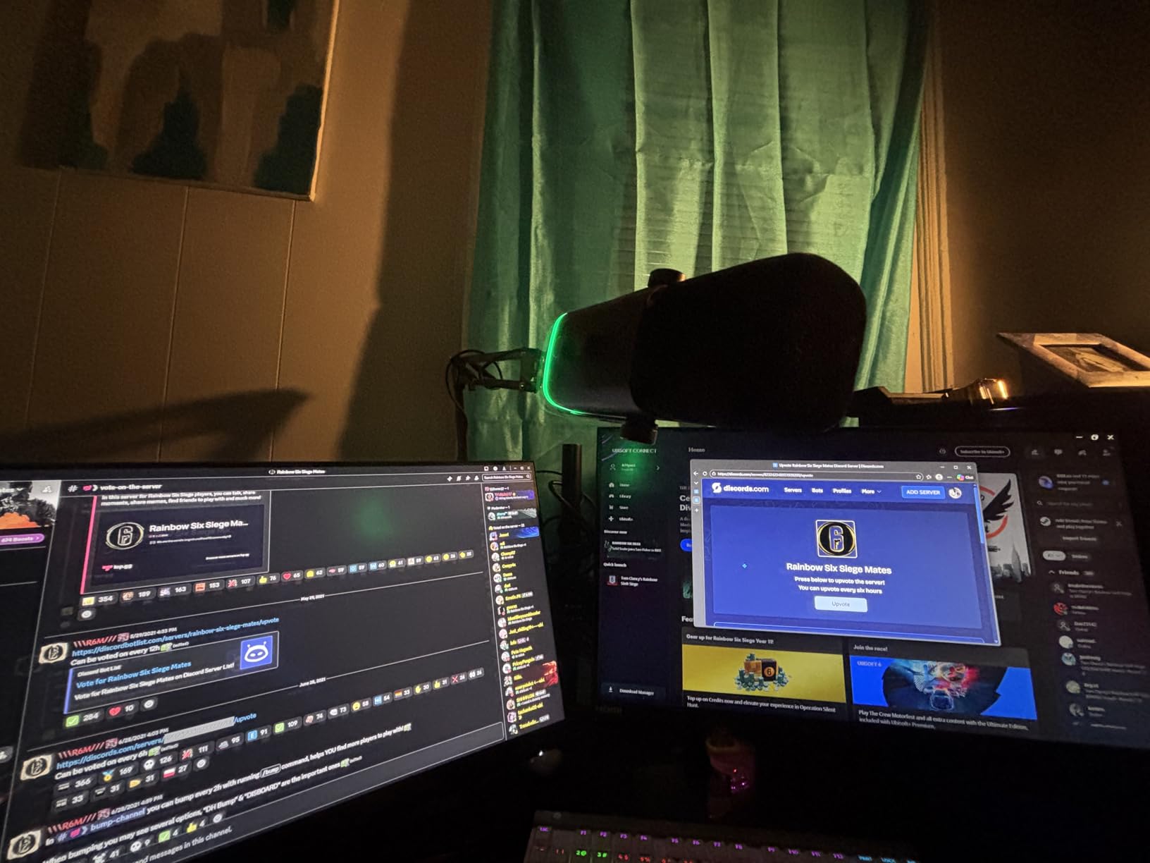 FIFINE XLR/USB Gaming Microphone Set, Dynamic PC Mic for Streaming Podcasting, Computer RGB Mic Kit with Boom Arm Stand, Mute Button, Headphones Jack, for Recording Vocal Voice-Over-AmpliGame AM8T customer photo 1