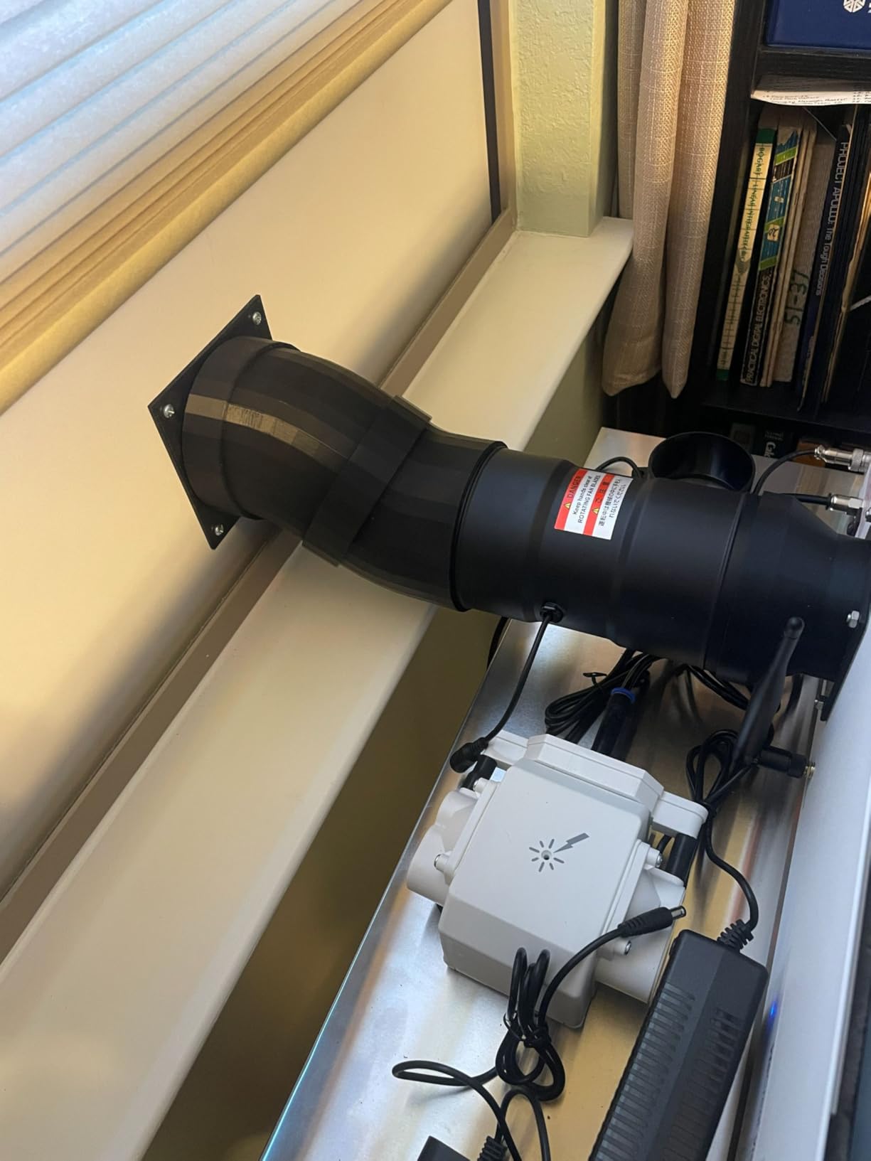 Hon&Guan 4 Inch Inline Booster Duct Fan with Speed Controller - 130 CFM Airflow with 6W Ultra-Low Power and Low Noise customer photo 2