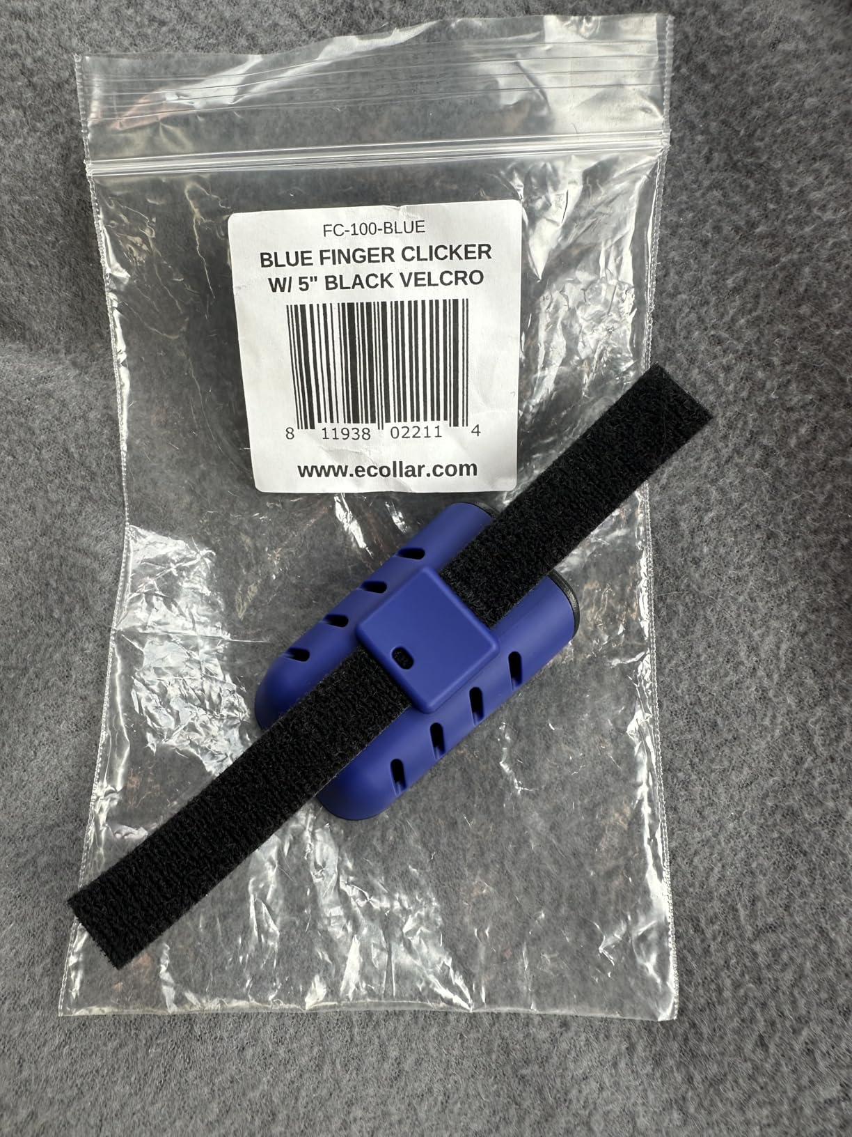 Educator Dog Training Finger Clicker - Audible Positive Reinforcement Trainer with Adjustable Sound & Velcro Finger Strap - Portable Pet Obedience Training Tool, Red customer photo 2