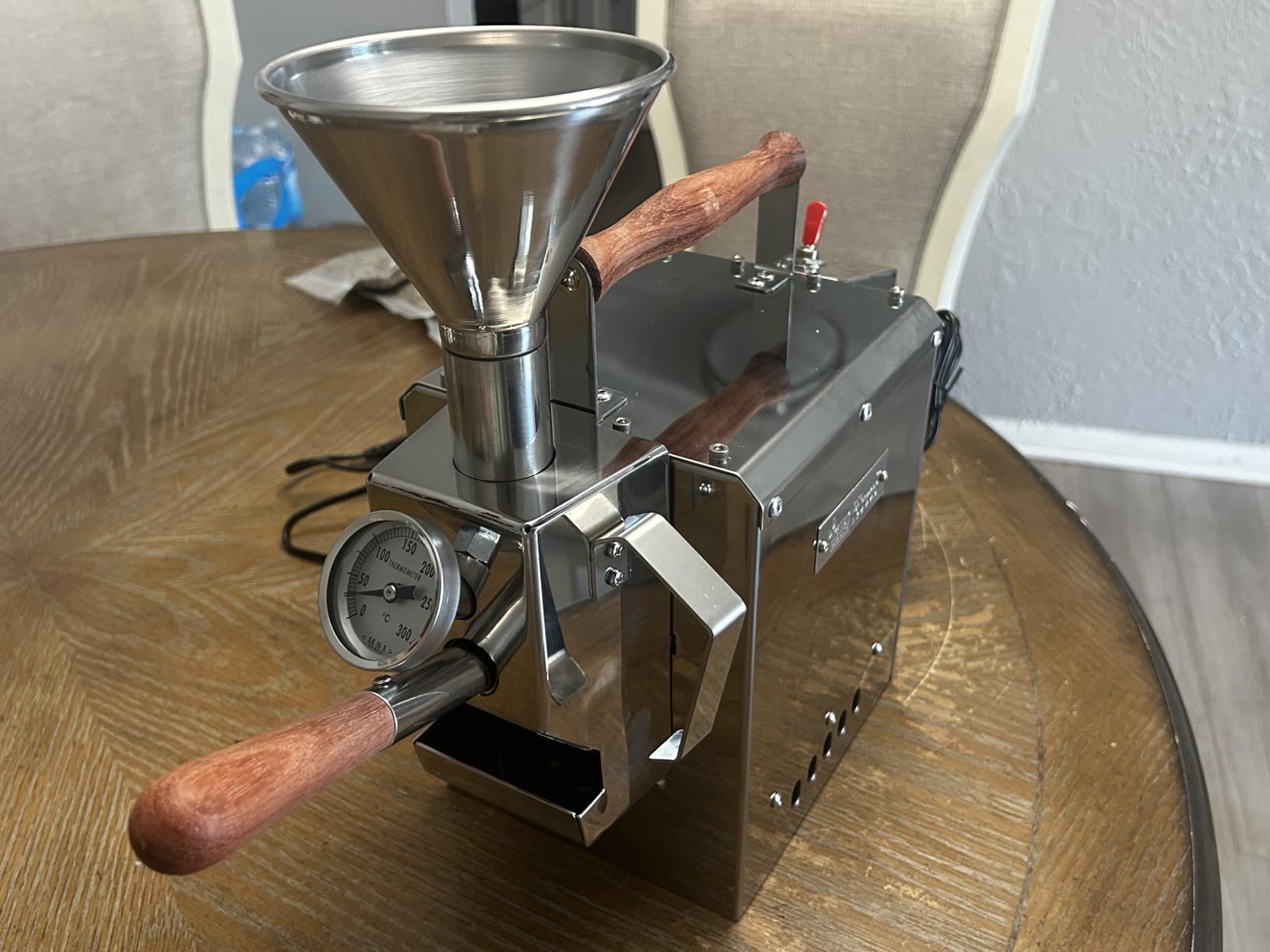KALDI WIDE Home Coffee Gas Roaster - 300g Capacity with Full Package Accessories. Gas burner required, No thermocouples supported. customer photo 1