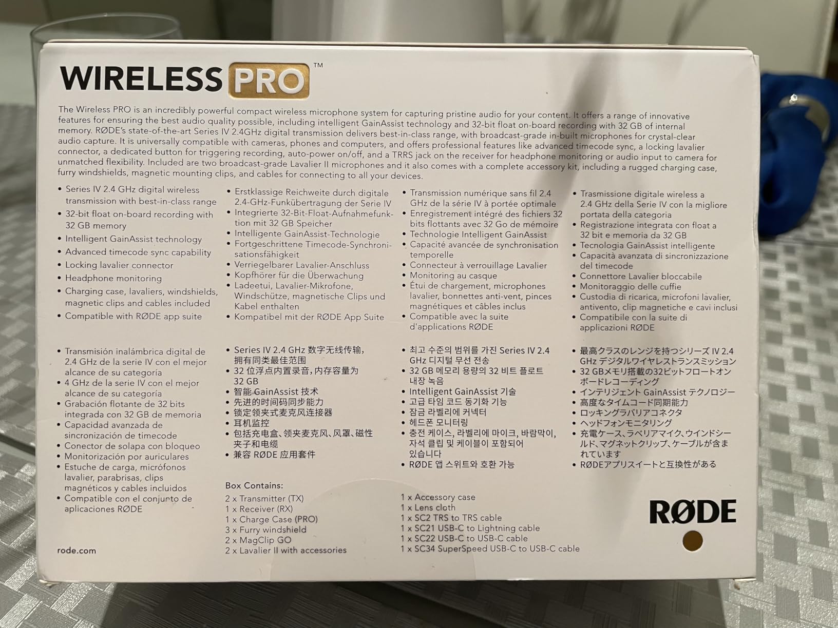 RØDE Wireless PRO Compact Wireless Microphone System with Timecode, 32-bit Float On-board Recording, 2 Lavalier Microphones and Smart Charge Case for Filmmaking and Content Creation customer photo 1