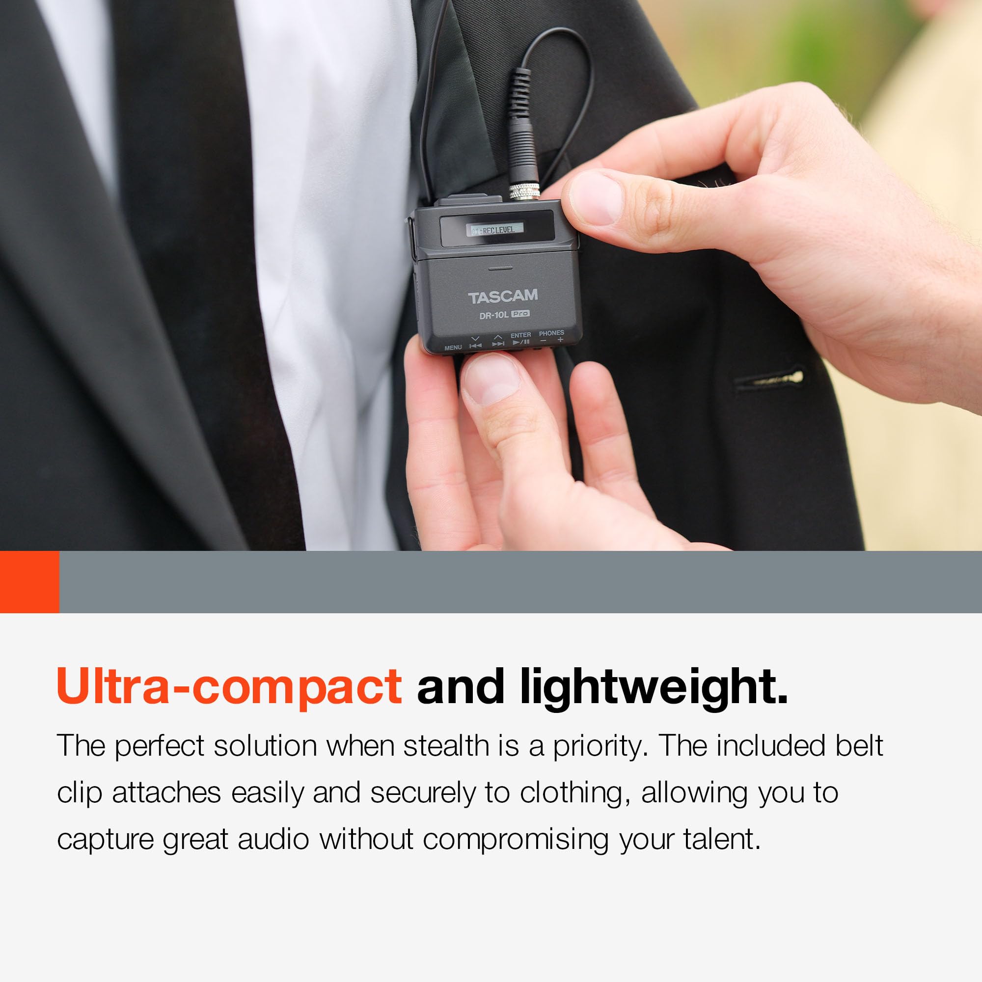 DR-10L Pro Field Recorder with Lavalier Microphone and 32-bit Float Recording for Audio for Video - Supports 512GB microSDXC and LTC Jam Sync for Seamless Timecode Synchronization customer photo 2