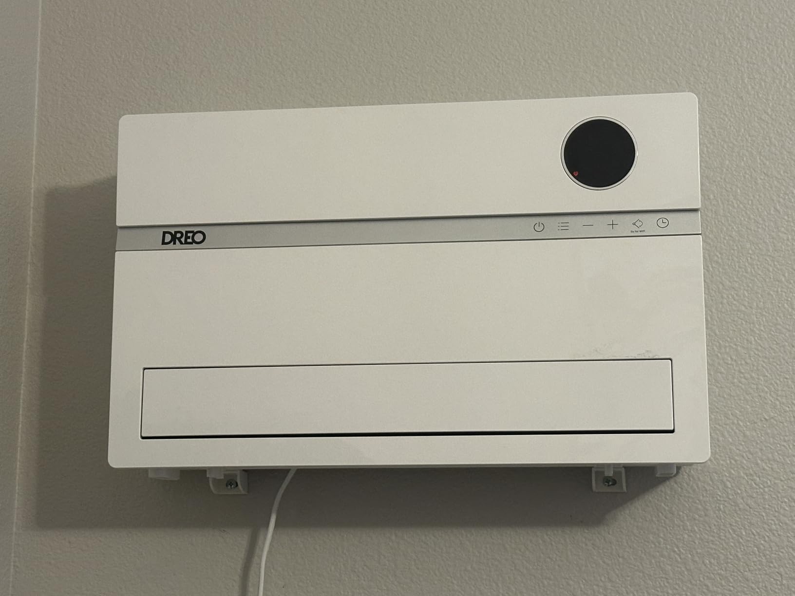 Dreo Smart Wall Heater, Electric Space Heater for Bedroom 1500W, 120 Degree Vertical Oscillation, Adjustable Thermostat, Remote Control, 24H Timer, Easy-Mount Heater for Indoor Use, Works with Alexa, WH719S customer photo 1