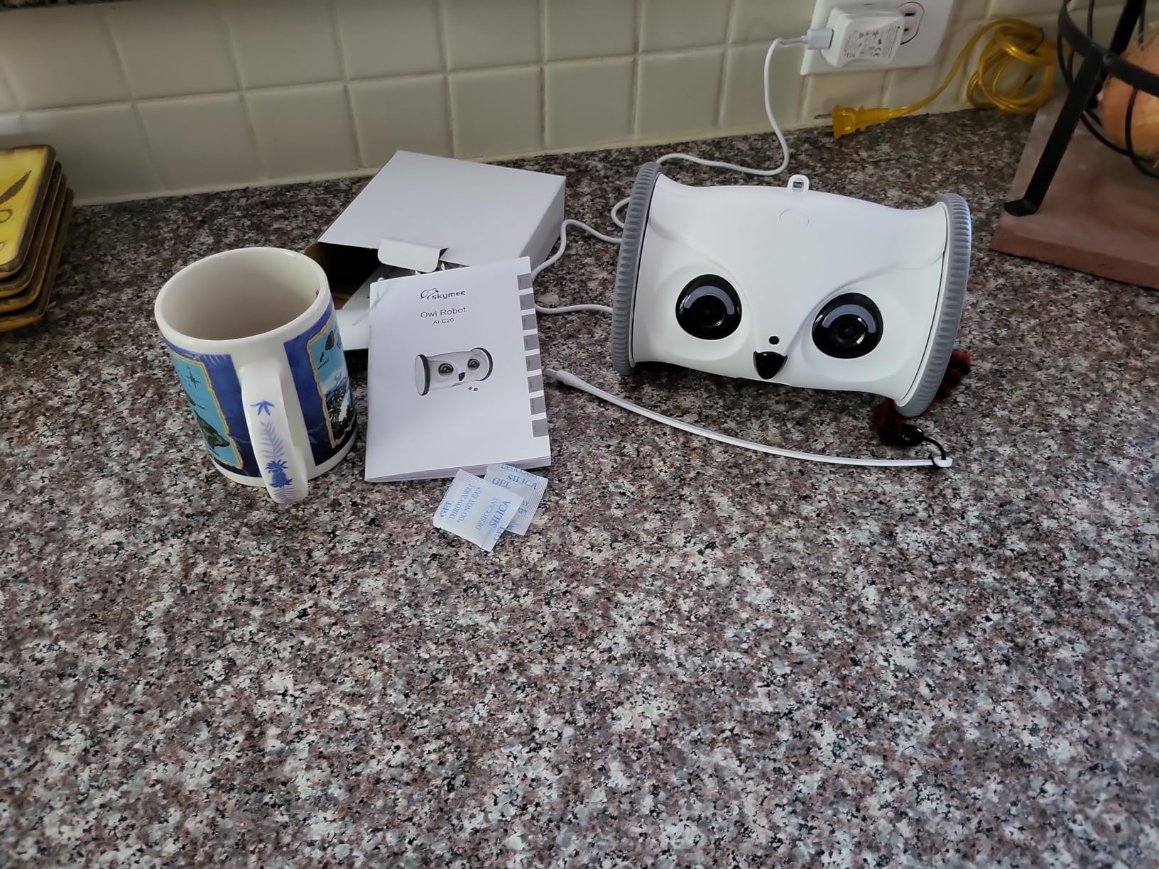 Owl Robot: 1080P Full HD Pet Camera with Treat Dispenser, Interactive Toy for Dogs and Cats, Full House Mobile Monitoring via App,2 Way Talk,No Monthly Fee (Only 2.4G WiFi) customer photo 2