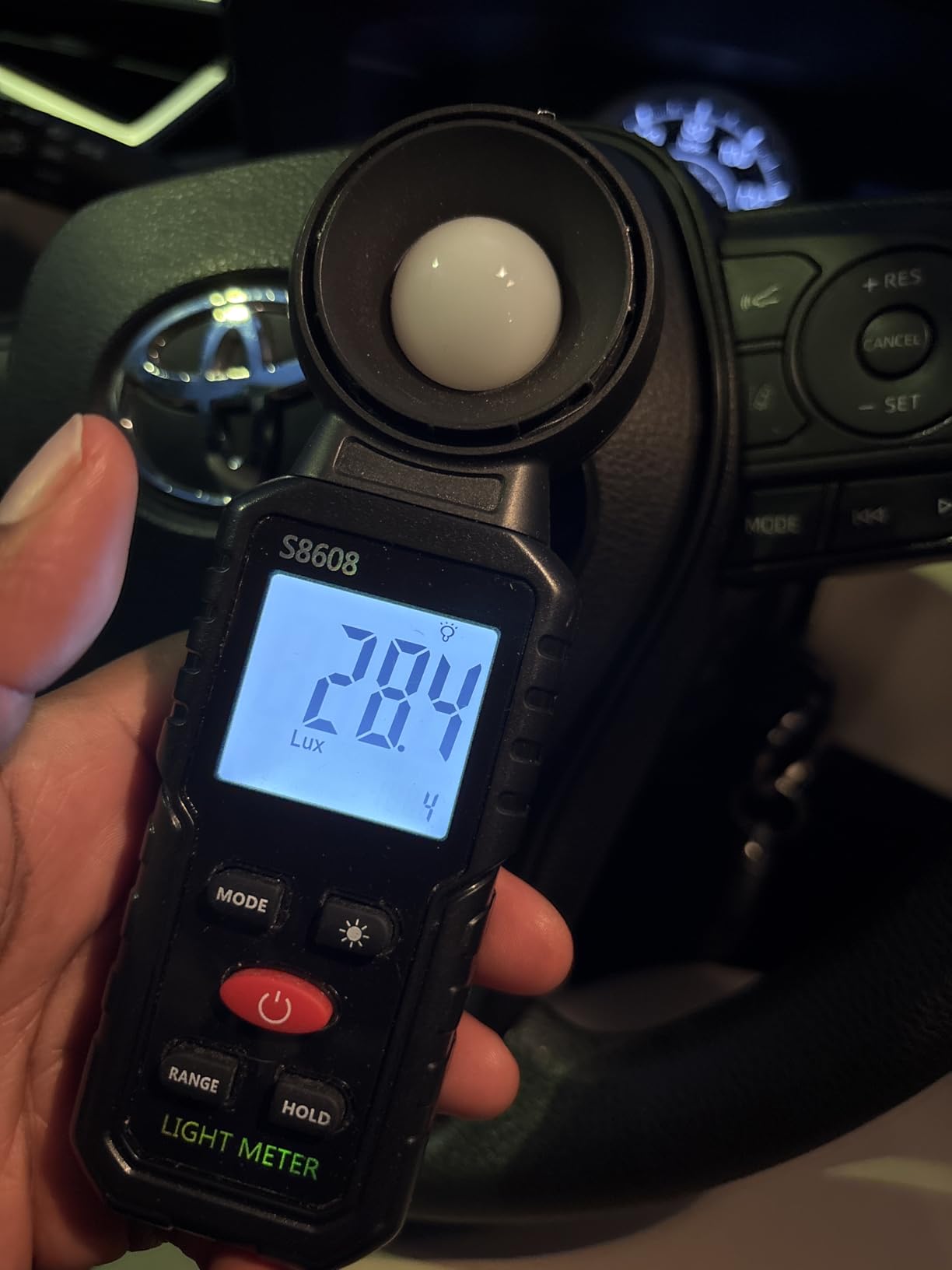 Mcbazel Digital Illuminance Light Meter, Photometer Light Intensity Sense Tester with LCD Display,Lux Meter Range up to 200,000 Lux for Grow Plants/Photography/Indoor/Garden customer photo 1