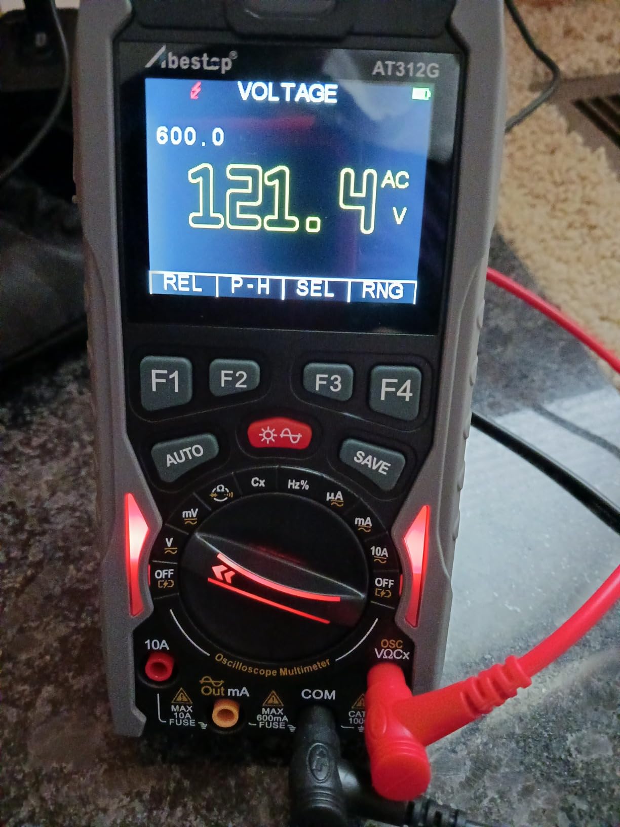 Abestop AT312G Oscilloscope Multimeter 3 in 1 Handheld Oscilloscope with 12MHz Bandwidth 50MSa/s Sampling Rate Built-in Generator Voltage Tester Multimeter Function customer photo 1