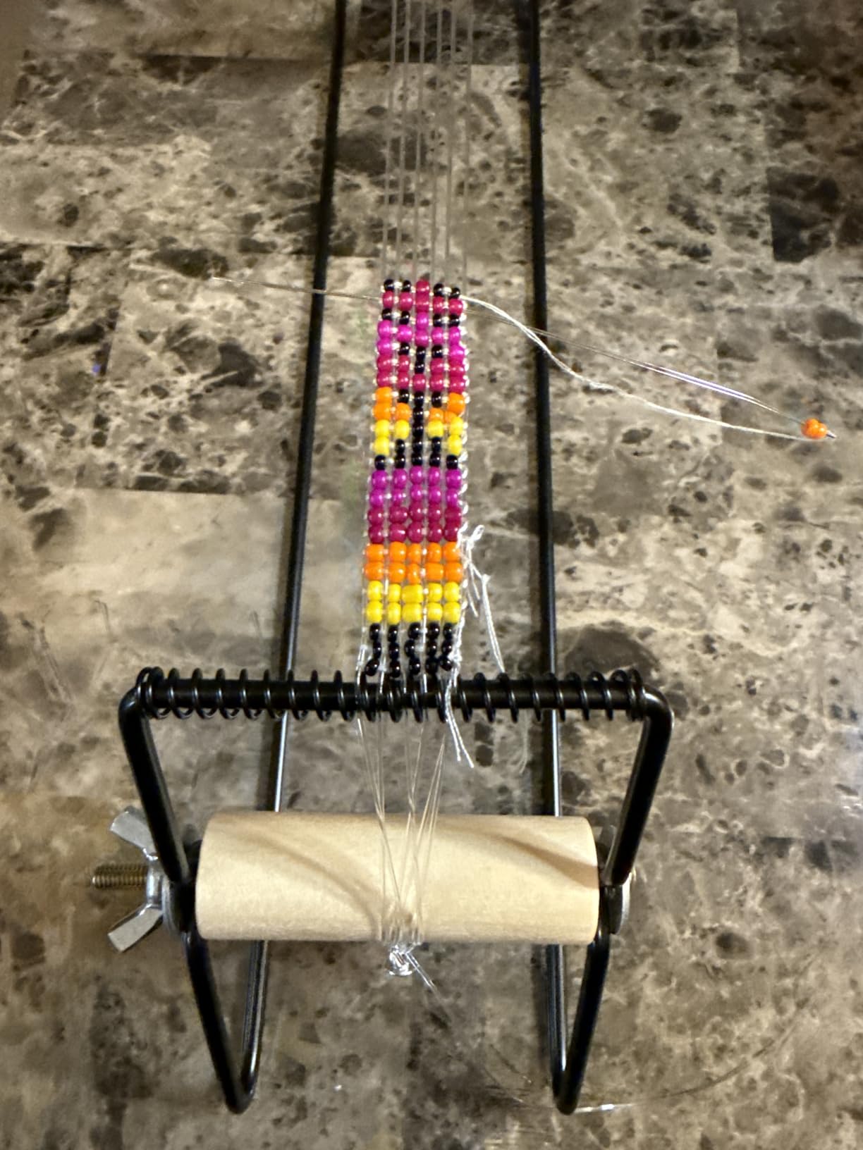 Jexine Bead Loom Kit for Adults 24000 Pcs Beading Loom Supplies with 48 Color 2 mm Glass Seed Bead Bracelets Christmas Jewelry Earring Making Tools Gifts for Women DIY Craft customer photo 1