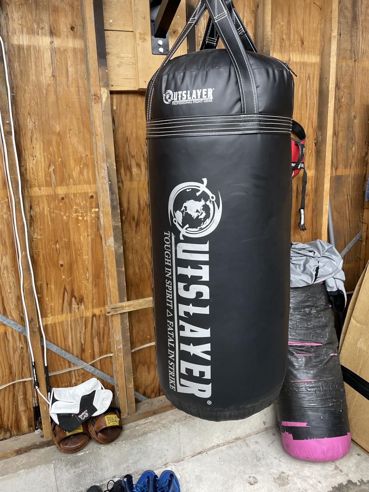 OutSlayer XXL 150 LB Heavy Boxing Punching Bag - Versatile Training for Mixed Martial Arts Wider Striking Area - USA Made customer photo 2
