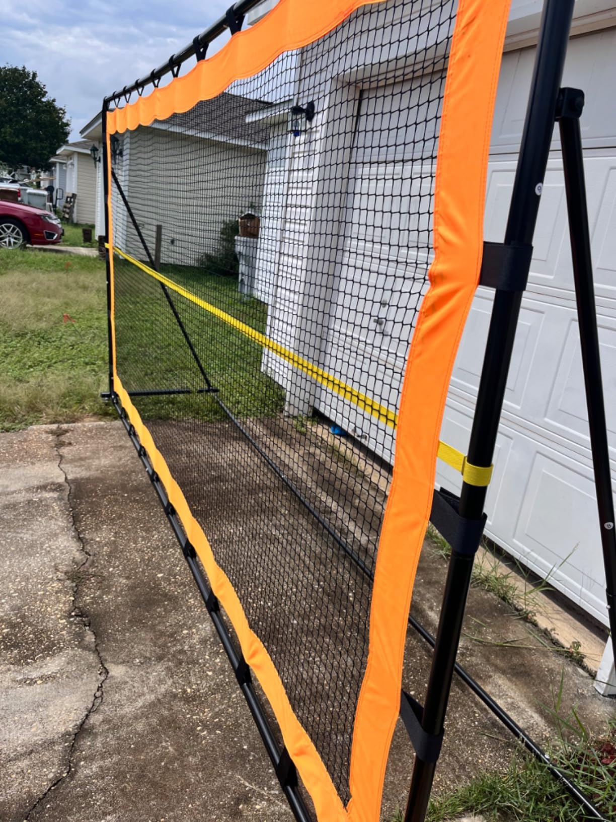 MR Tennis Rebounder 12'x6', Adjustable Tilt Rebound Net, Multi-Sport Training Bounce Back Net, Tennis Court Gear, Rebound Wall on Wheels for Pickleball, Lacrosse, Hockey, Softball, Baseball customer photo 1