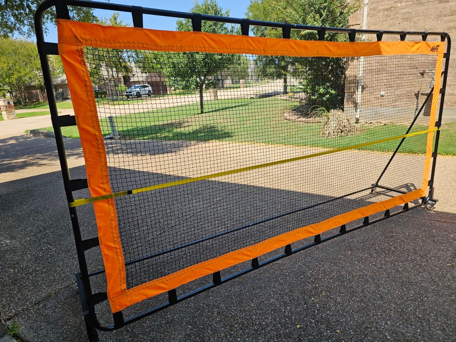 MR Tennis Rebounder 12'x6', Adjustable Tilt Rebound Net, Multi-Sport Training Bounce Back Net, Tennis Court Gear, Rebound Wall on Wheels for Pickleball, Lacrosse, Hockey, Softball, Baseball customer photo 2