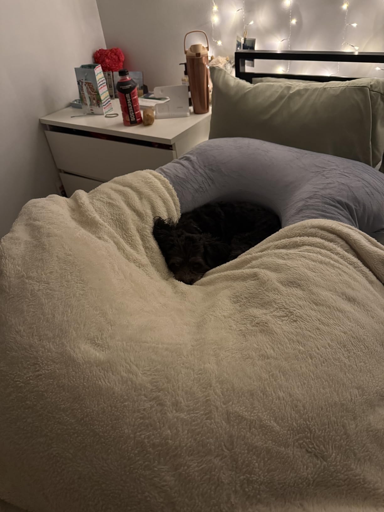 MOON PARK Pregnancy Pillows for Sleeping - 57 Inch U Shaped Full Body Maternity Pillow with Removable Cover - Support for Back, Legs, Belly, Hips - Pregnancy Pillow for Women - Grey customer photo 1