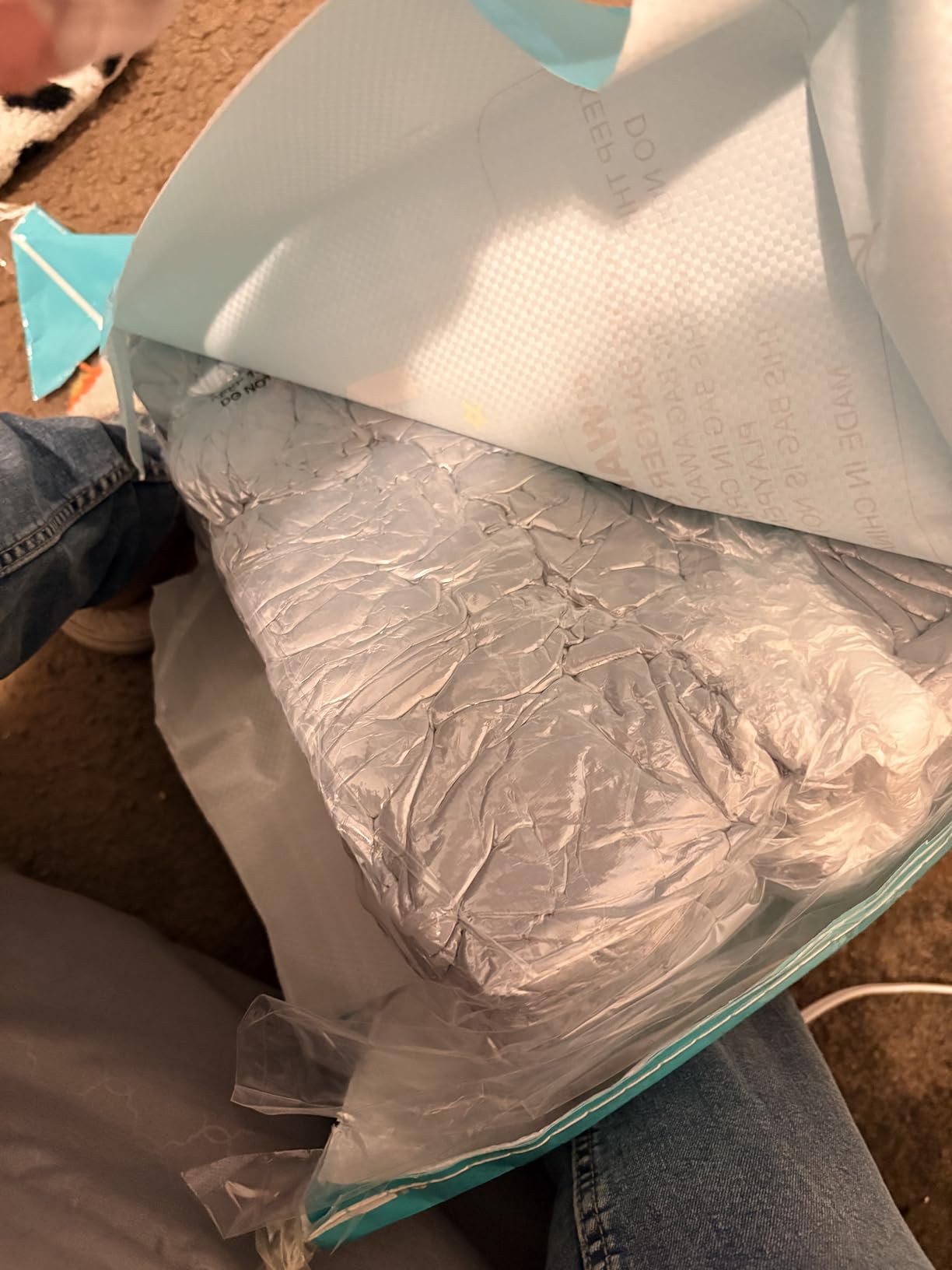 MOON PARK Pregnancy Pillows for Sleeping - 57 Inch U Shaped Full Body Maternity Pillow with Removable Cover - Support for Back, Legs, Belly, Hips - Pregnancy Pillow for Women - Grey customer photo 2