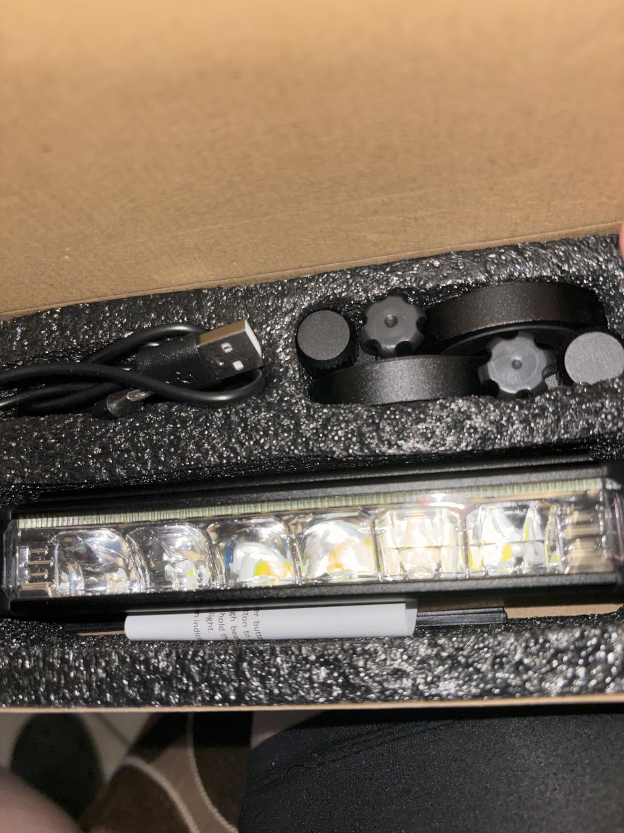 Super Bright LED Bike Light, USB Rechargeable Bicycle Headlight, Waterproof Bike Headlight, Daytime Running Light, MTB Off-Road Cycling Commuting customer photo 1