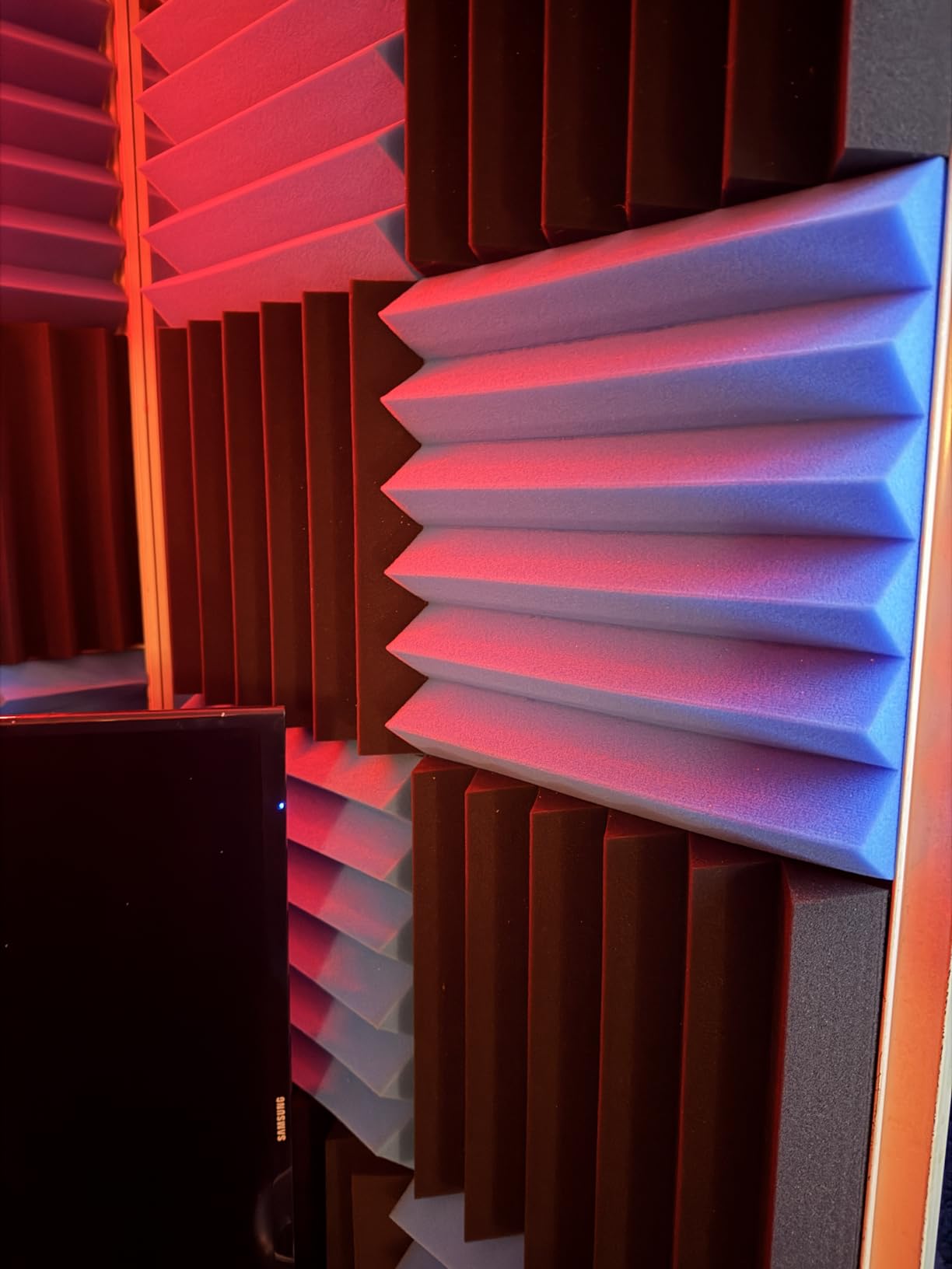 Acoustic Foam Panels Sound Absorbing 12 Pack - 1