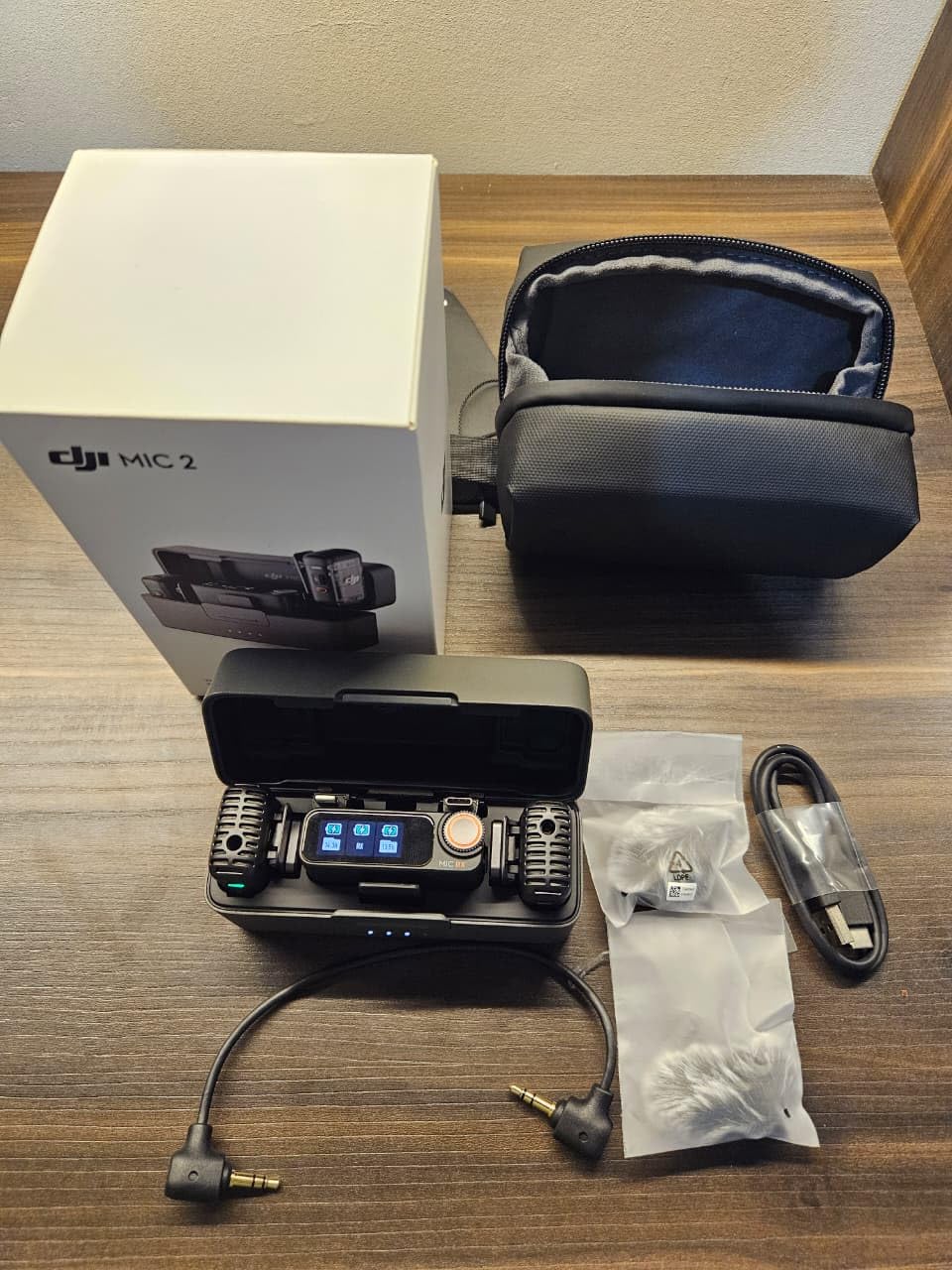 DJI Mic 2 (2 TX + 1 RX + Charging Case), Wireless Lavalier Microphone, Intelligent Noise Cancelling, 32-bit Float Internal Recording, 820 ft.(250m) Range, Microphone for iPhone, Android, Camera customer photo 1